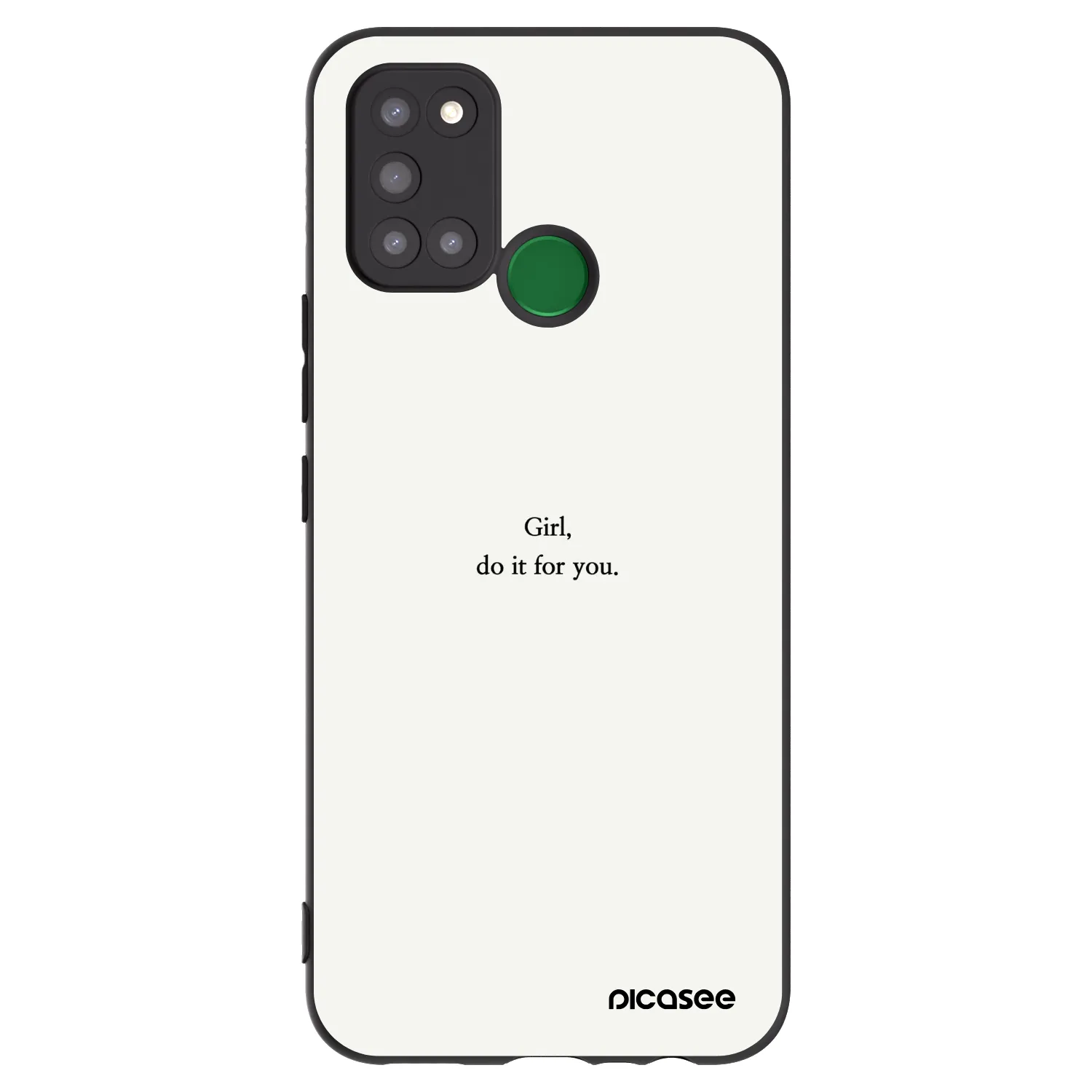 Picasee Realme 7i Hülle - Schwarzes Silikon - Girl, do it for you