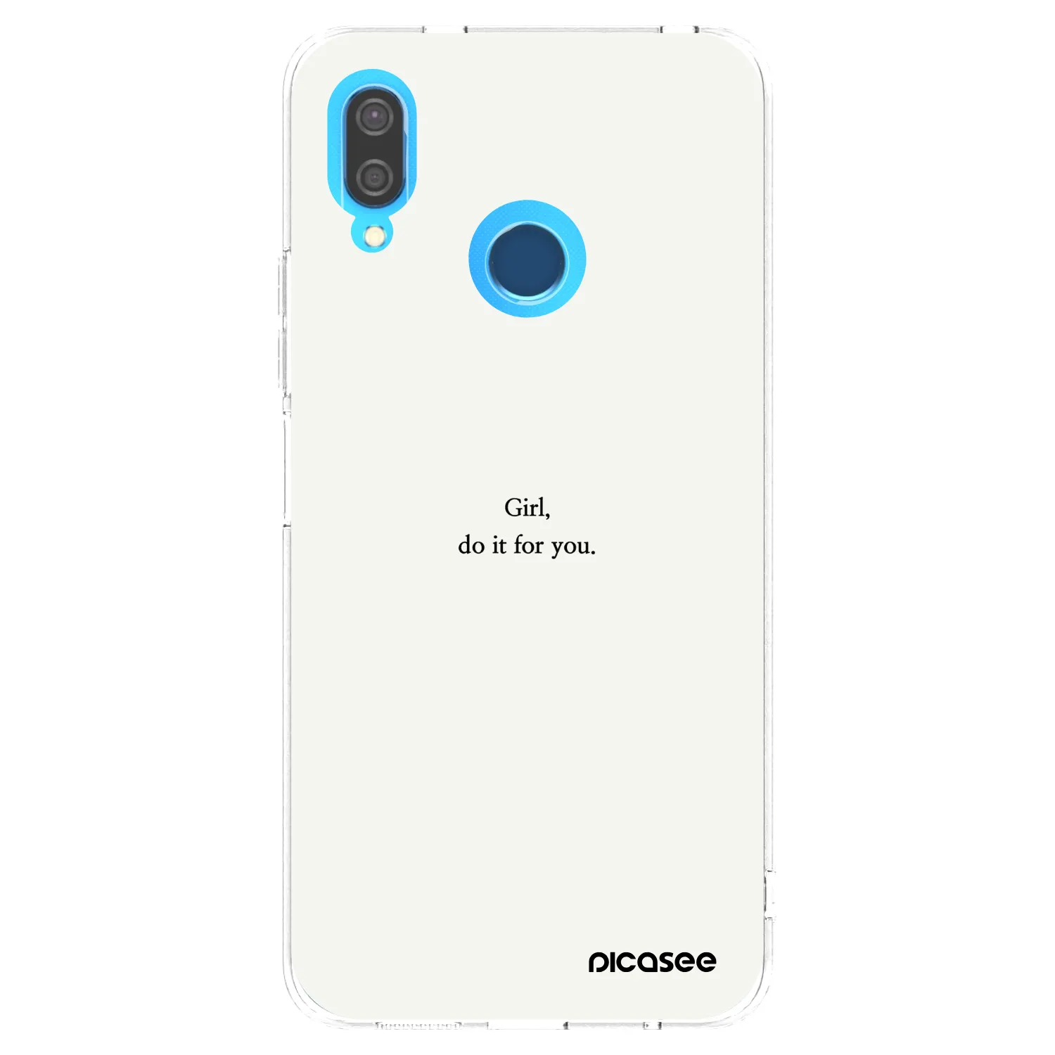 Picasee Huawei P20 Lite Hülle - Transparentes Silikon - Girl, do it for you