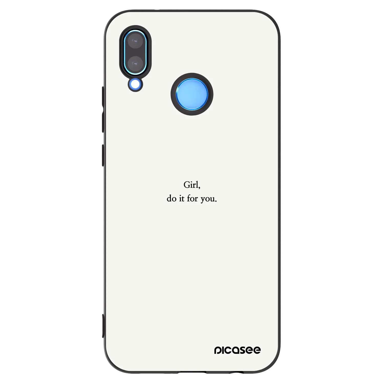 Picasee Huawei P20 Lite Hülle - Schwarzes Silikon - Girl, do it for you