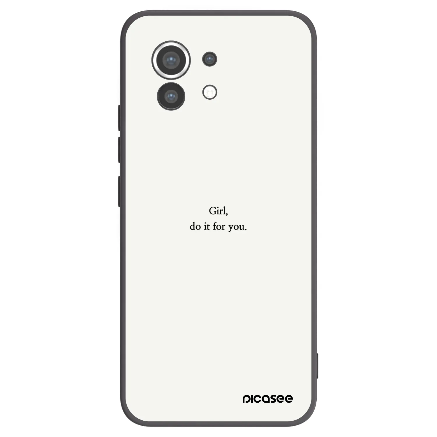 Picasee Xiaomi Mi 11 Hülle - Schwarzes Silikon - Girl, do it for you