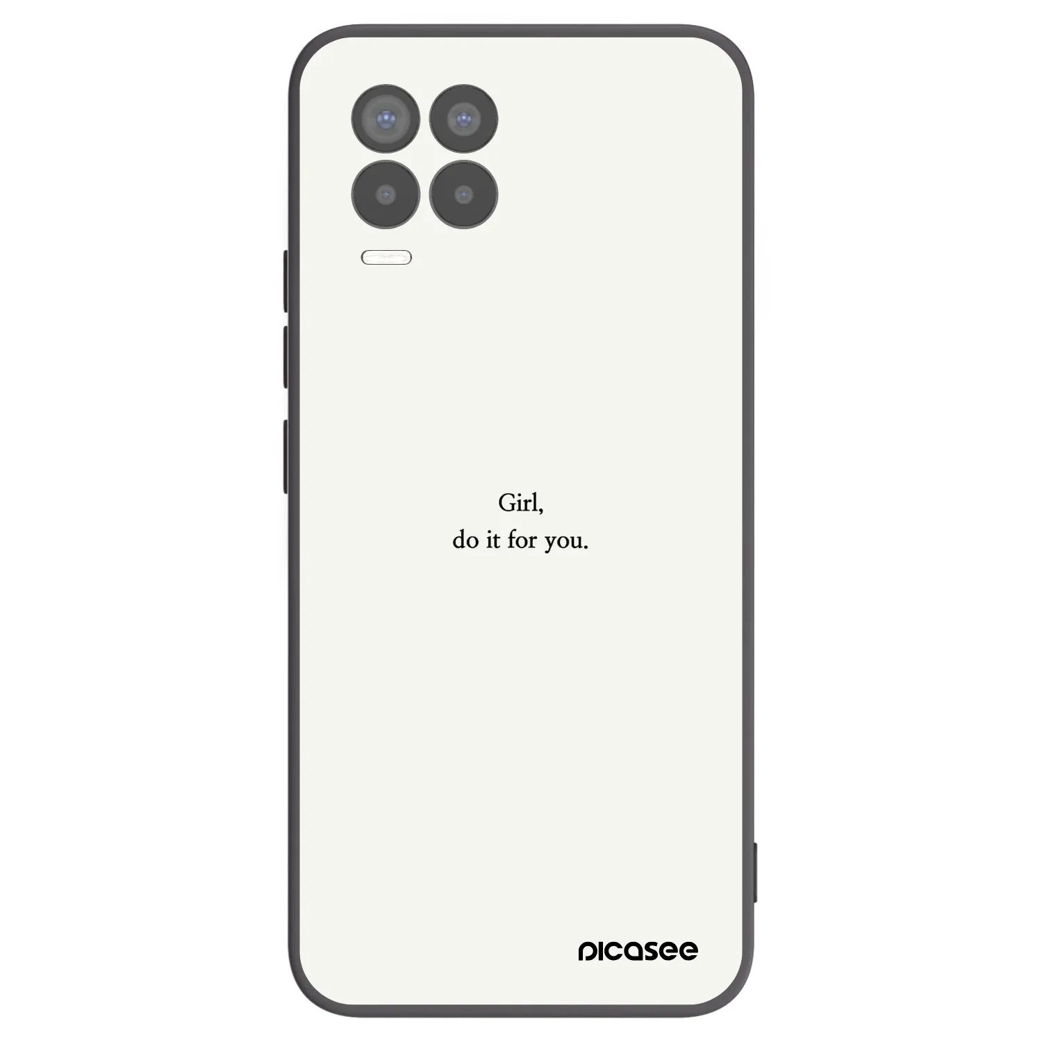Picasee Realme 8 Pro Hülle - Schwarzes Silikon - Girl, do it for you
