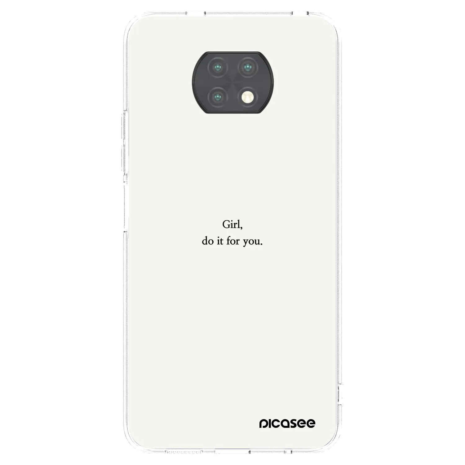 Picasee Xiaomi Redmi Note 9T Hülle - Transparentes Silikon - Girl, do it for you