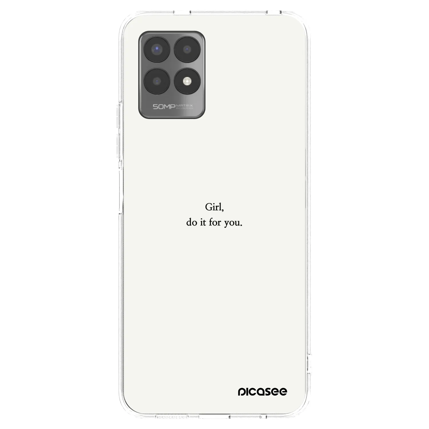 Picasee Realme 8i Hülle - Transparentes Silikon - Girl, do it for you