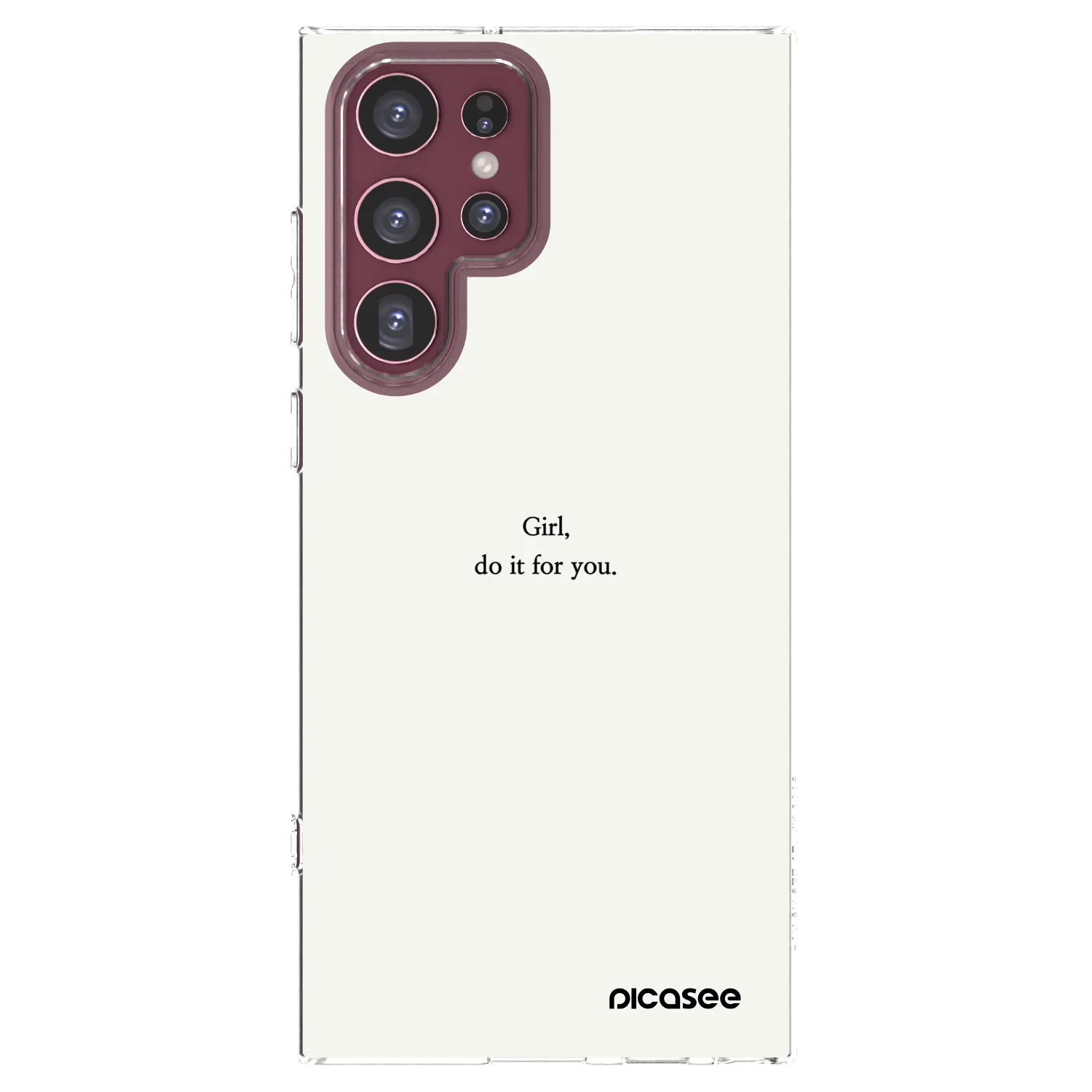 Picasee Samsung Galaxy S22 Ultra 5G Hülle - Transparentes Silikon - Girl, do it for you