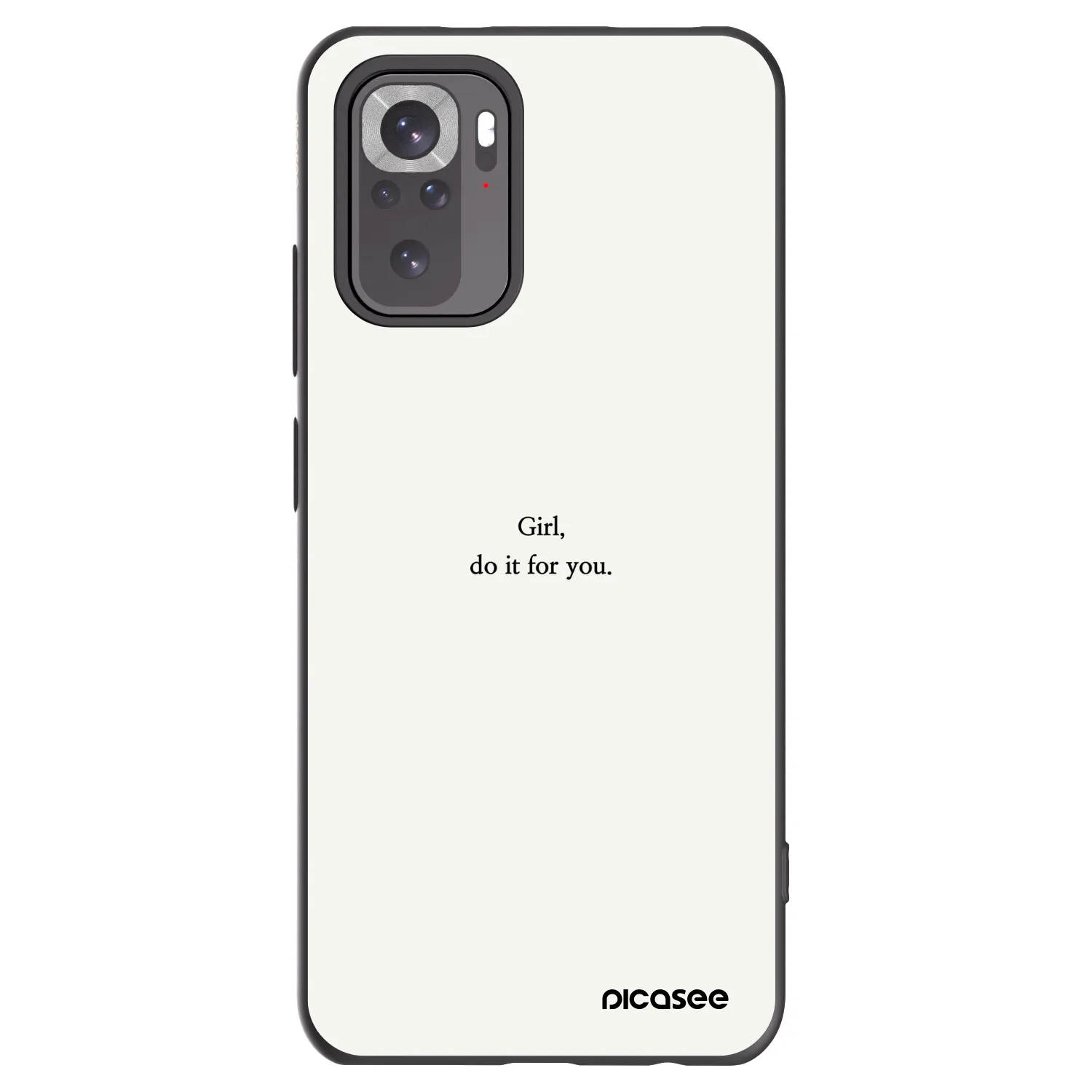 Picasee Xiaomi Redmi Note 11S 4G Hülle - Schwarzes Silikon - Girl, do it for you