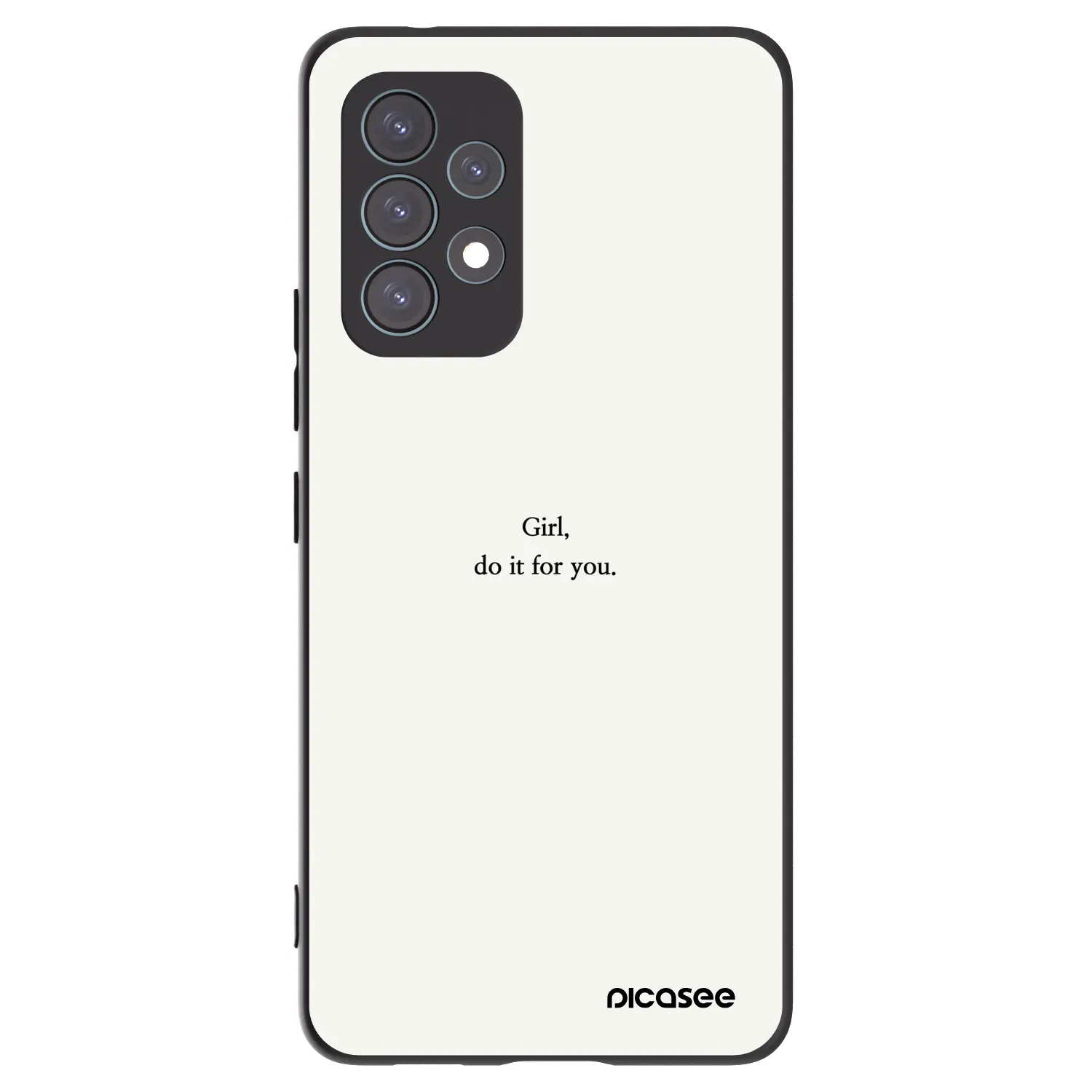 Picasee Samsung Galaxy A53 5G A536 Hülle - Schwarzes Silikon - Girl, do it for you