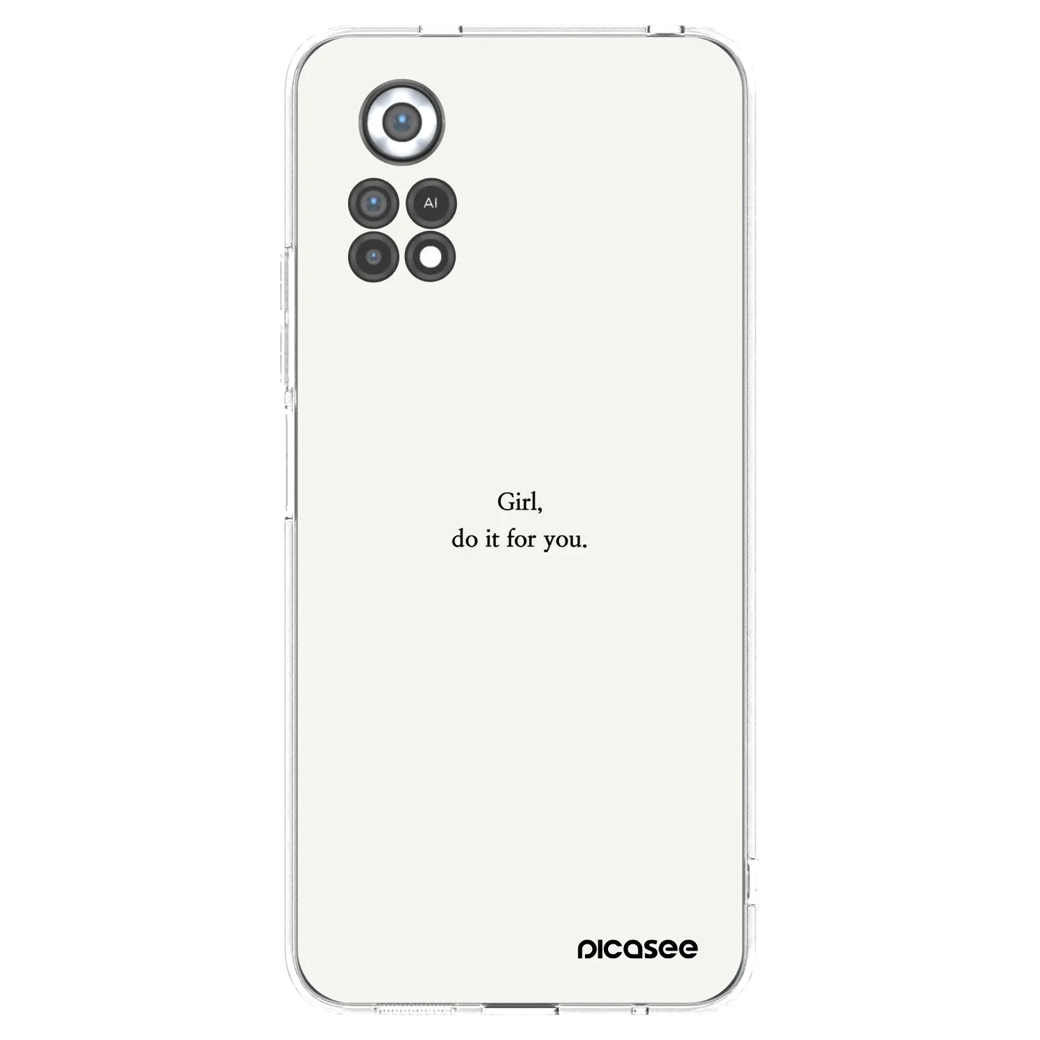Picasee Xiaomi Poco X4 Pro 5G Hülle - Transparentes Silikon - Girl, do it for you