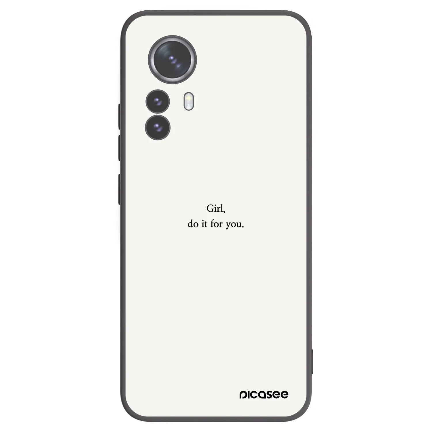 Picasee Xiaomi 12 Pro Hülle - Schwarzes Silikon - Girl, do it for you