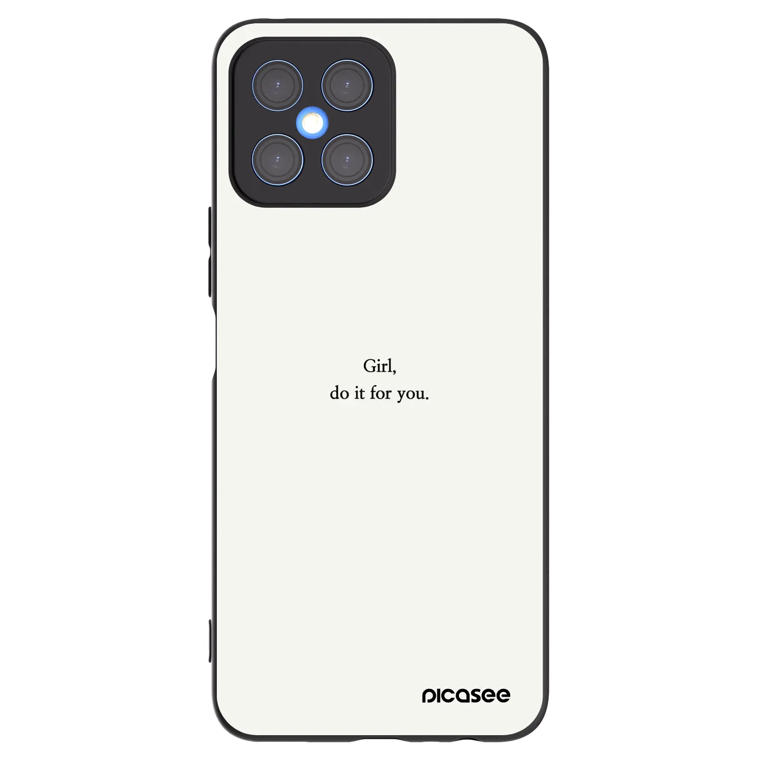 Picasee Honor X8 4G Hülle - Schwarzes Silikon - Girl, do it for you