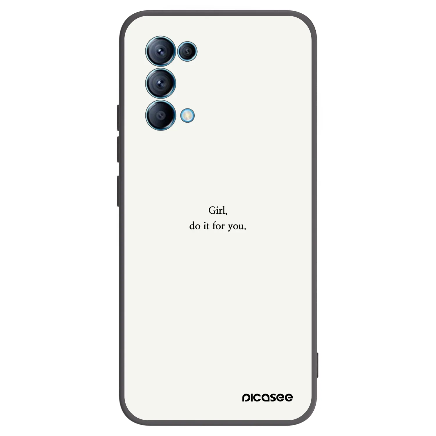 Picasee OPPO A16s Hülle - Schwarzes Silikon - Girl, do it for you