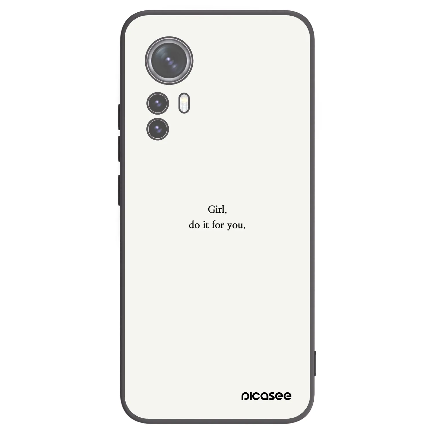 Picasee Xiaomi 12X Hülle - Schwarzes Silikon - Girl, do it for you