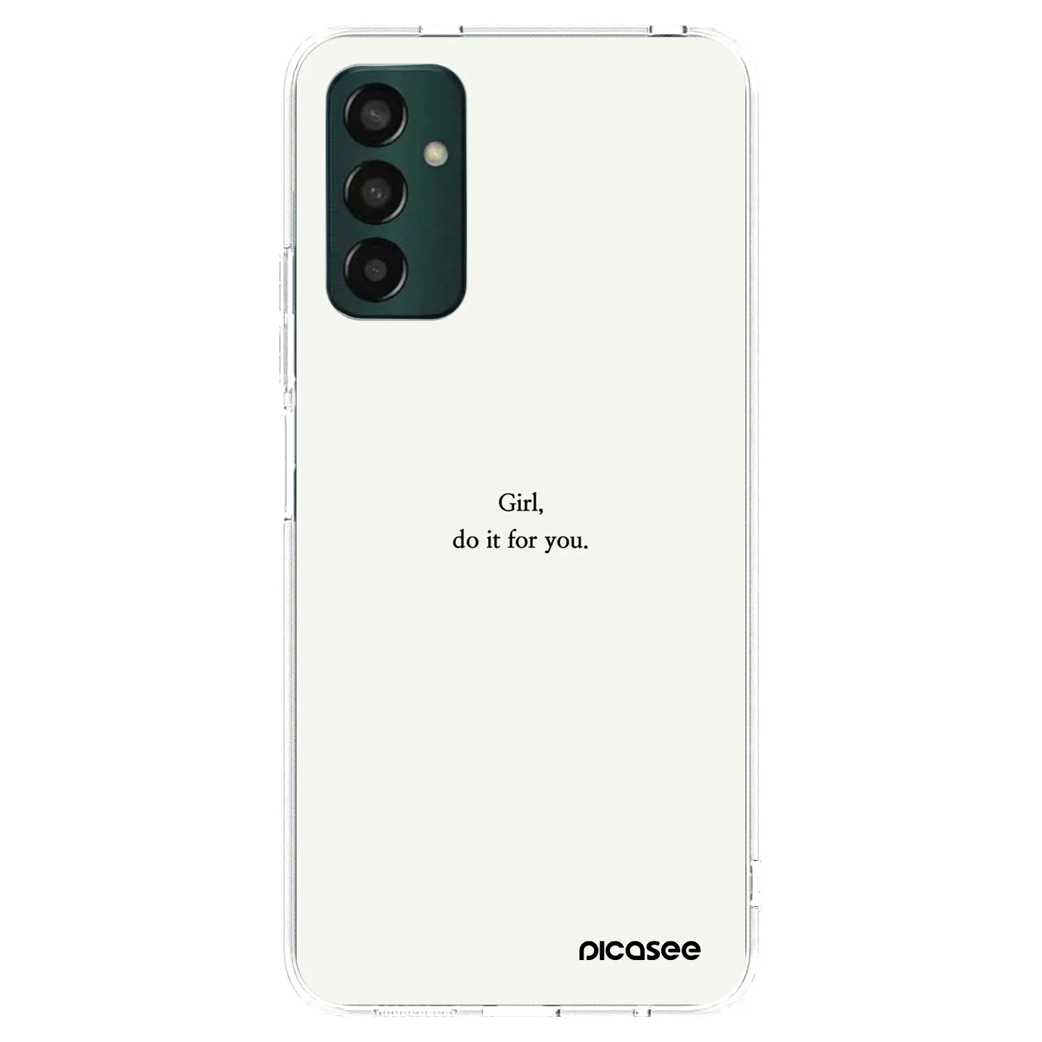 Picasee Samsung Galaxy M13 M135F Hülle - Transparentes Silikon - Girl, do it for you