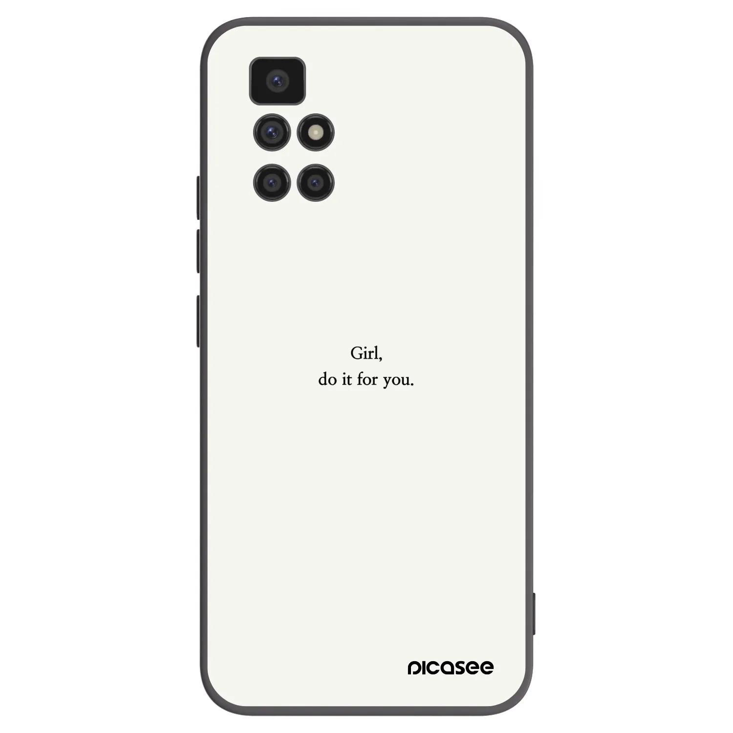 Picasee Xiaomi Redmi 10 (2022) Hülle - Schwarzes Silikon - Girl, do it for you
