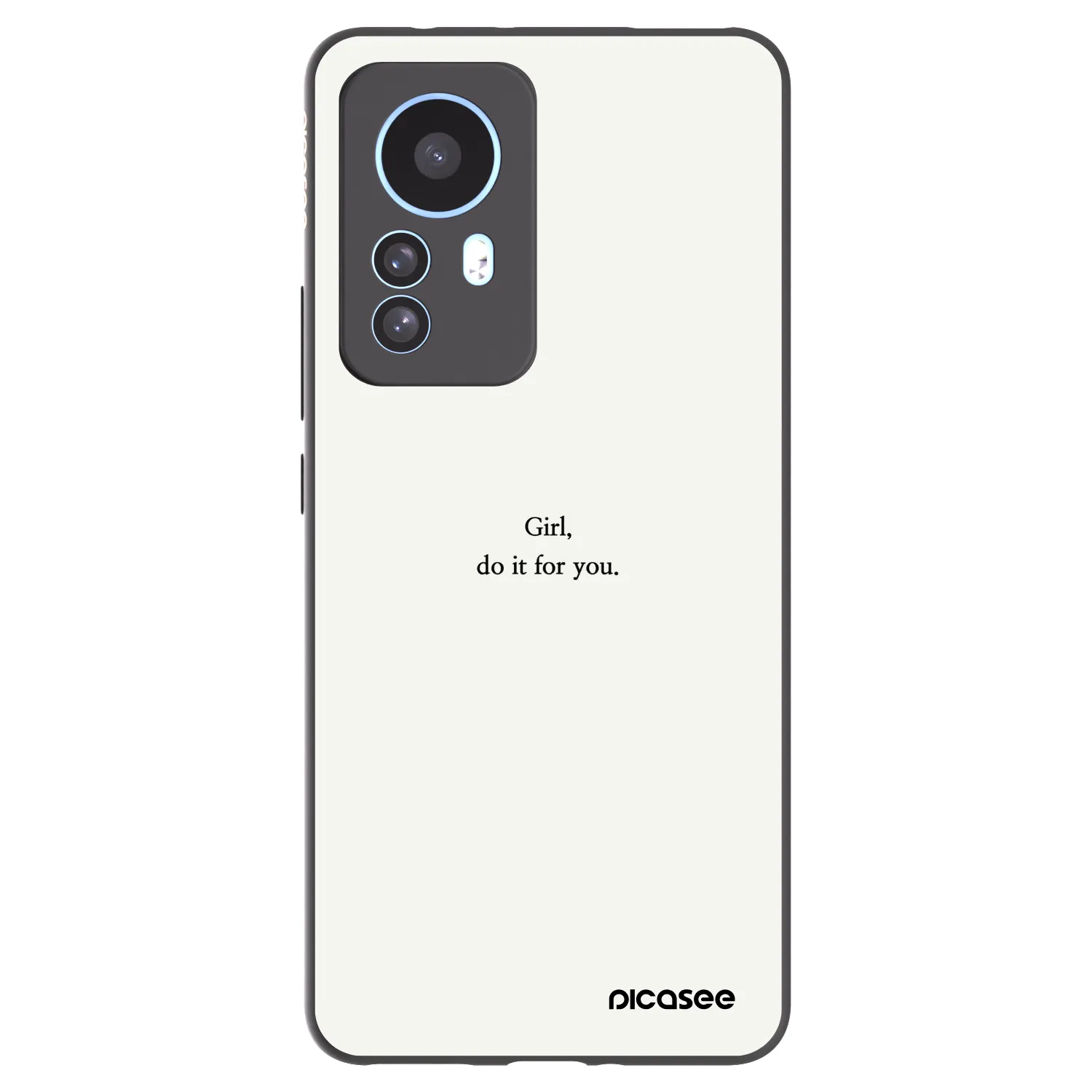 Picasee Xiaomi 12T Hülle - Schwarzes Silikon - Girl, do it for you