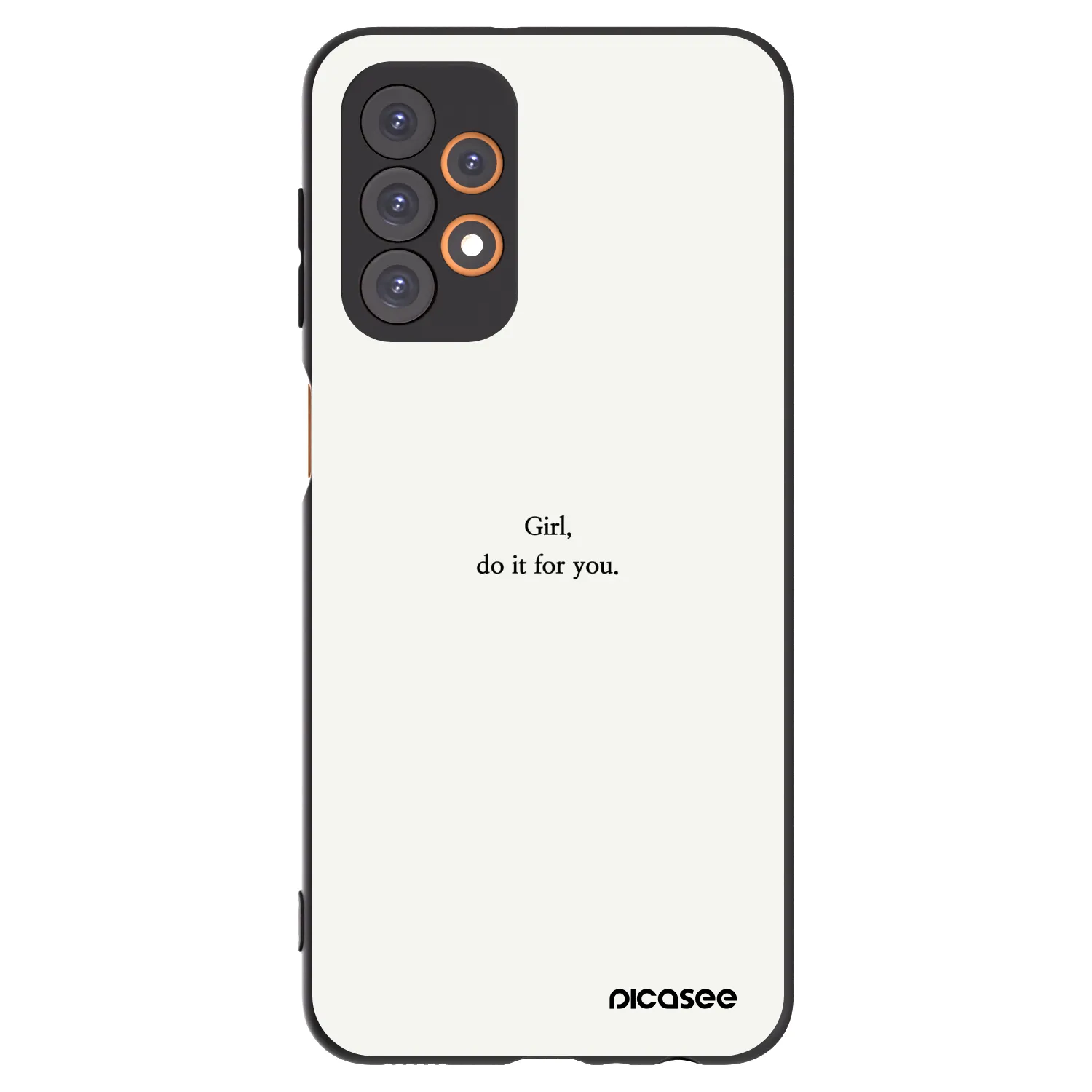 Picasee Samsung Galaxy A23 A235F 4G Hülle - Schwarzes Silikon - Girl, do it for you