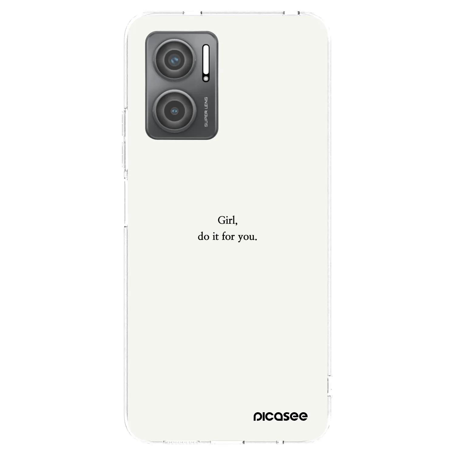 Picasee Xiaomi Redmi 10 5G Hülle - Transparentes Silikon - Girl, do it for you