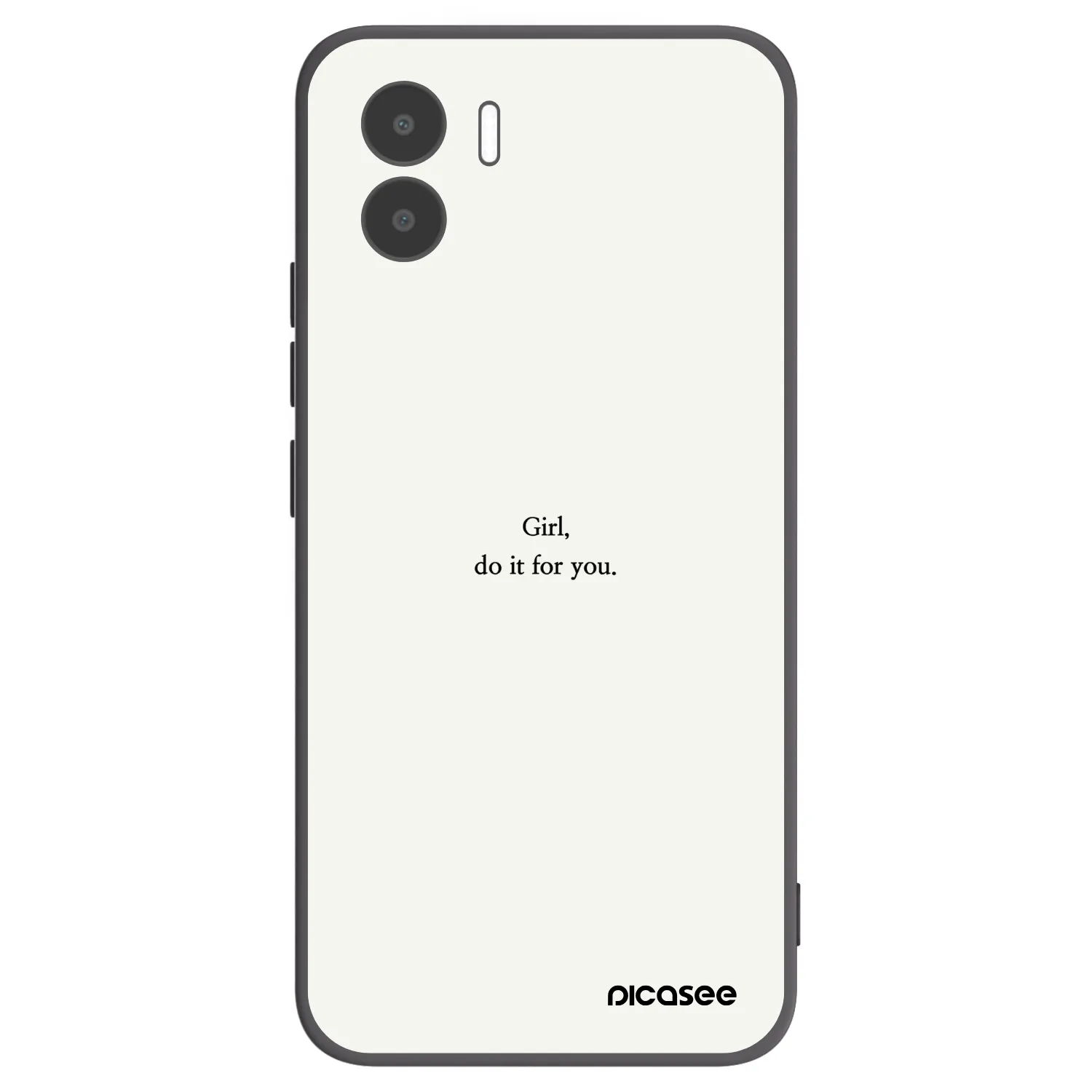 Picasee Xiaomi Redmi A1 Hülle - Schwarzes Silikon - Girl, do it for you