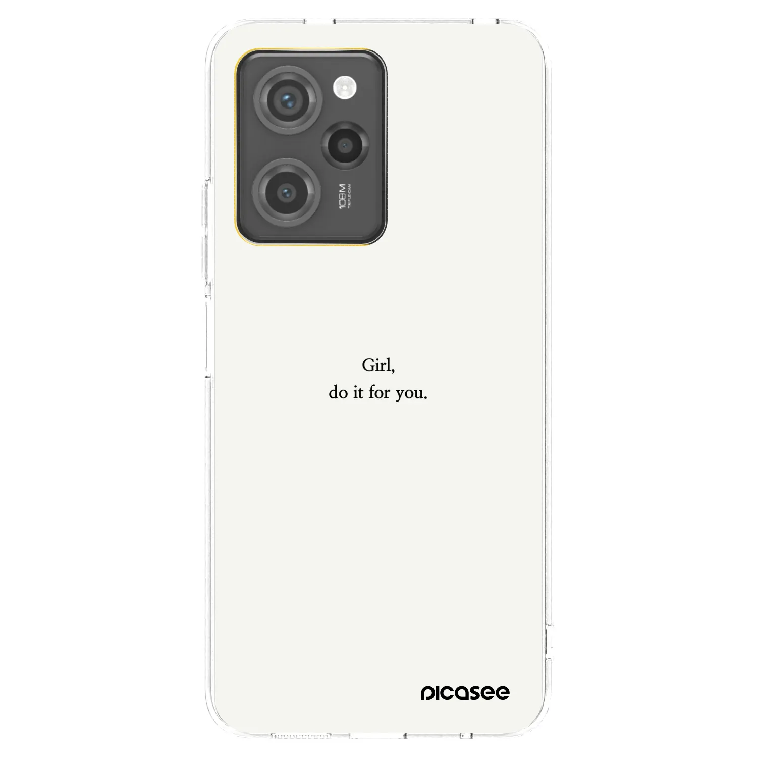 Picasee Xiaomi Poco X5 Pro Hülle - Schwarzes Silikon - Girl, do it for you