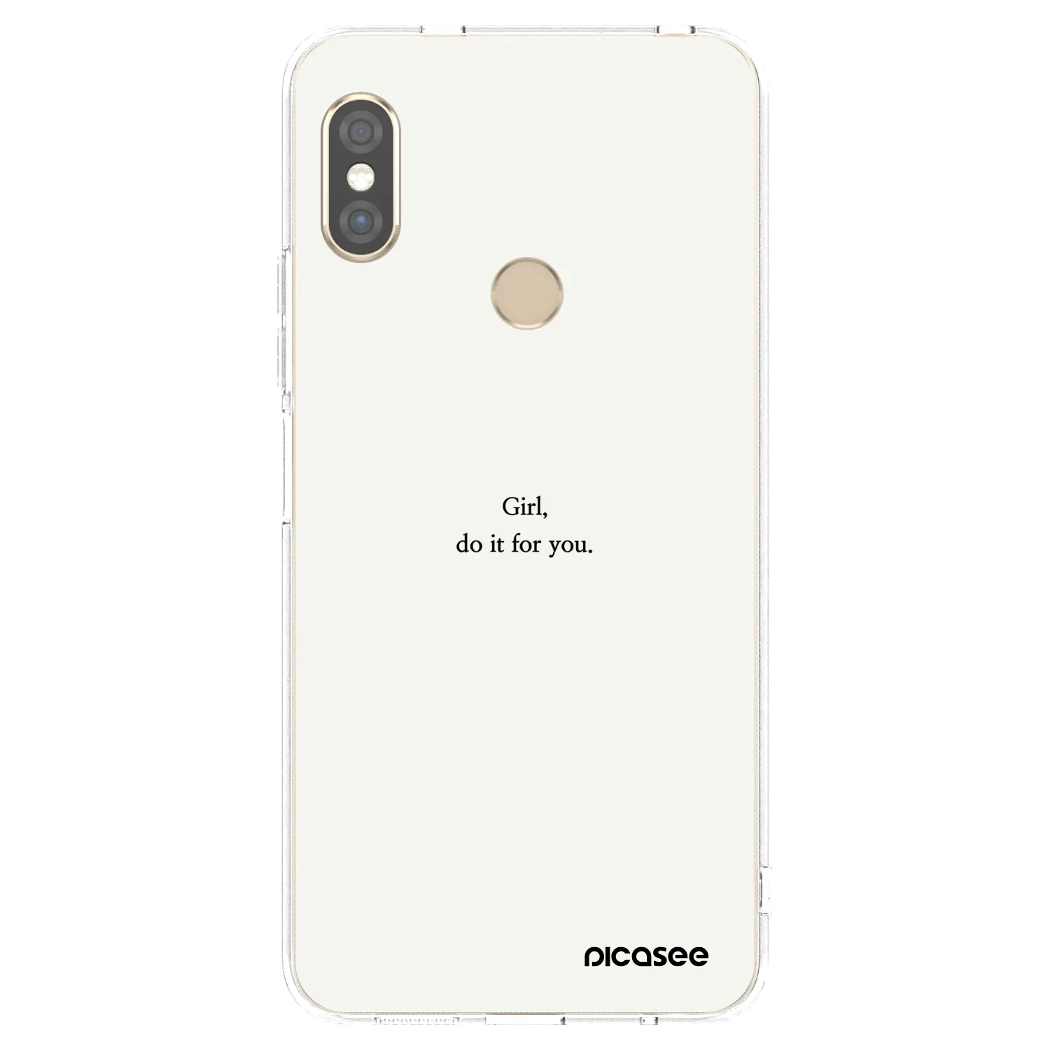 Picasee Xiaomi Redmi Note 5 Global Hülle - Transparentes Silikon - Girl, do it for you