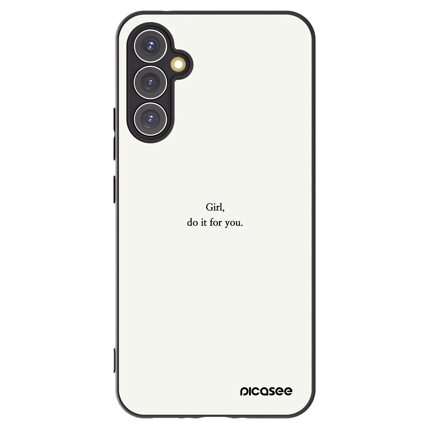 Picasee Samsung Galaxy A34 5G A346B Hülle - Schwarzes Silikon - Girl, do it for you