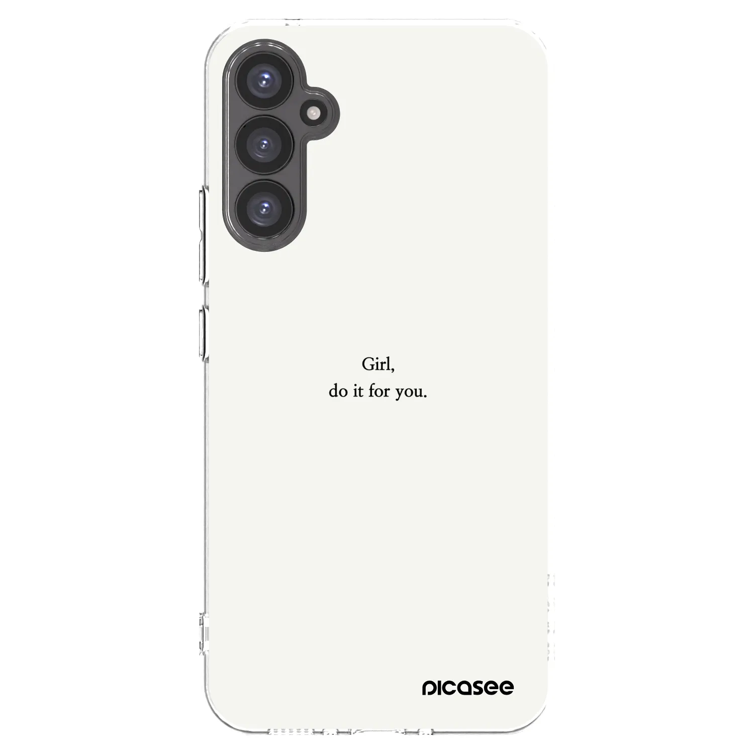 Picasee Samsung Galaxy A34 5G A346B Hülle - Transparentes Silikon - Girl, do it for you