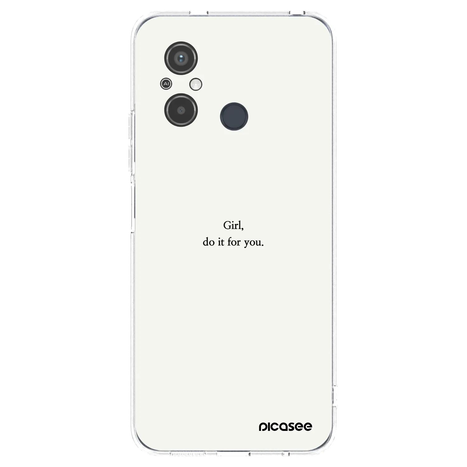 Picasee Xiaomi Redmi 12C Hülle - Transparentes Silikon - Girl, do it for you