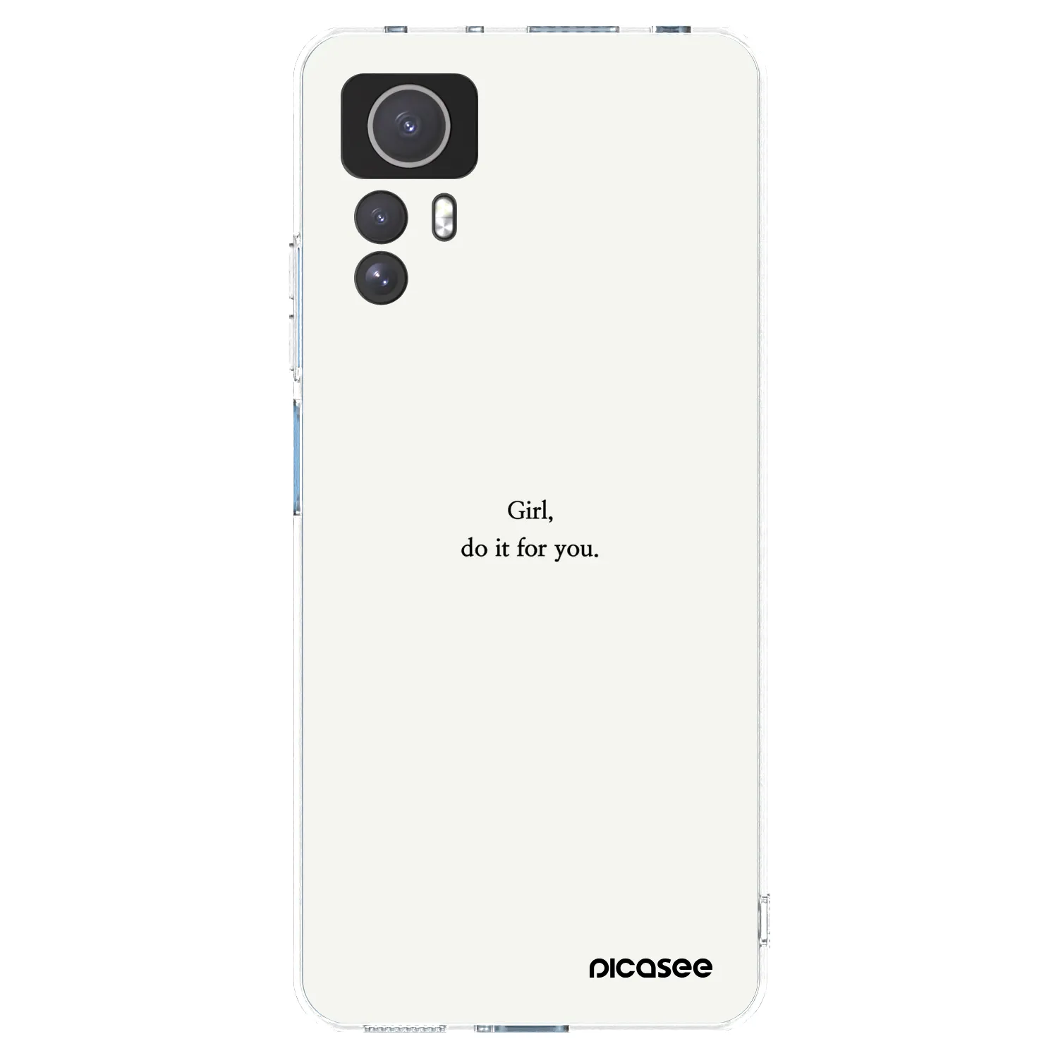 Picasee Xiaomi Redmi Note 12S Hülle - Transparentes Silikon - Girl, do it for you