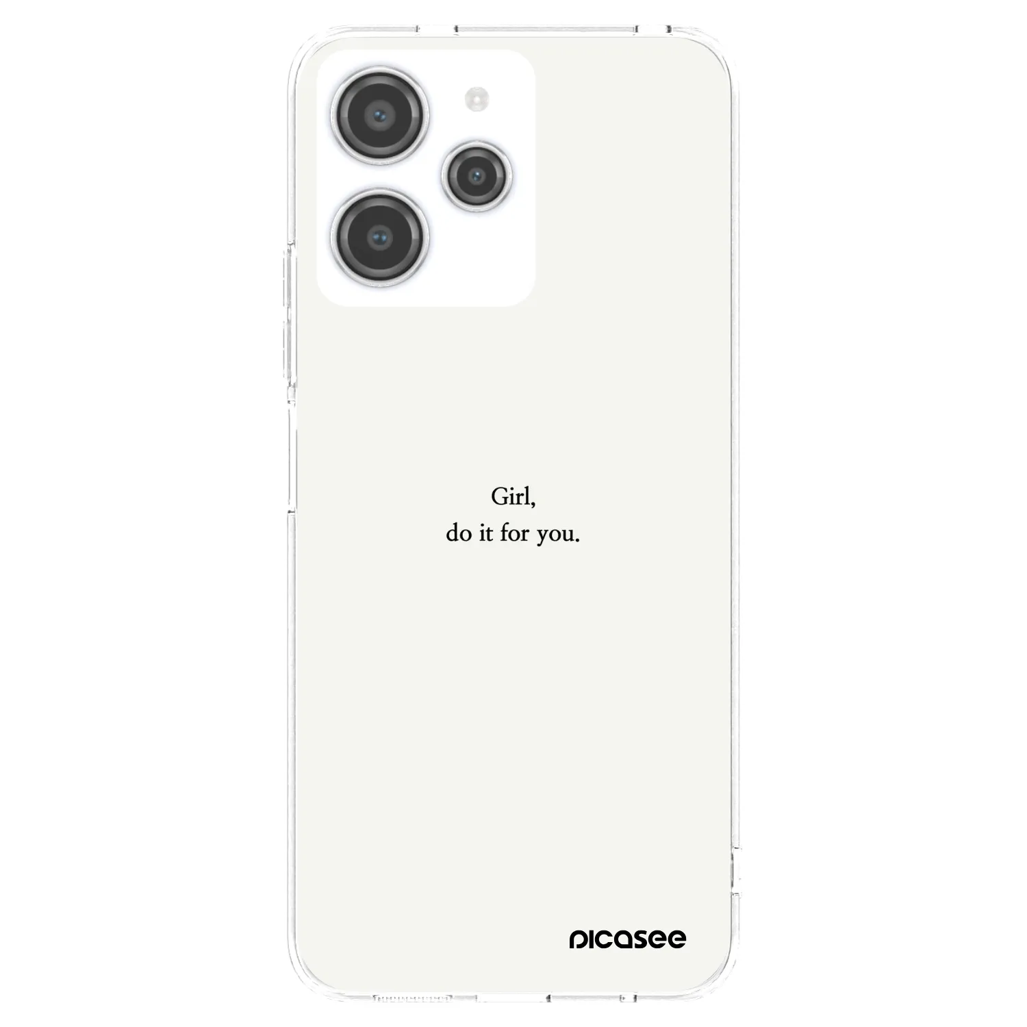 Picasee Xiaomi Redmi 12 4G Hülle - Transparentes Silikon - Girl, do it for you
