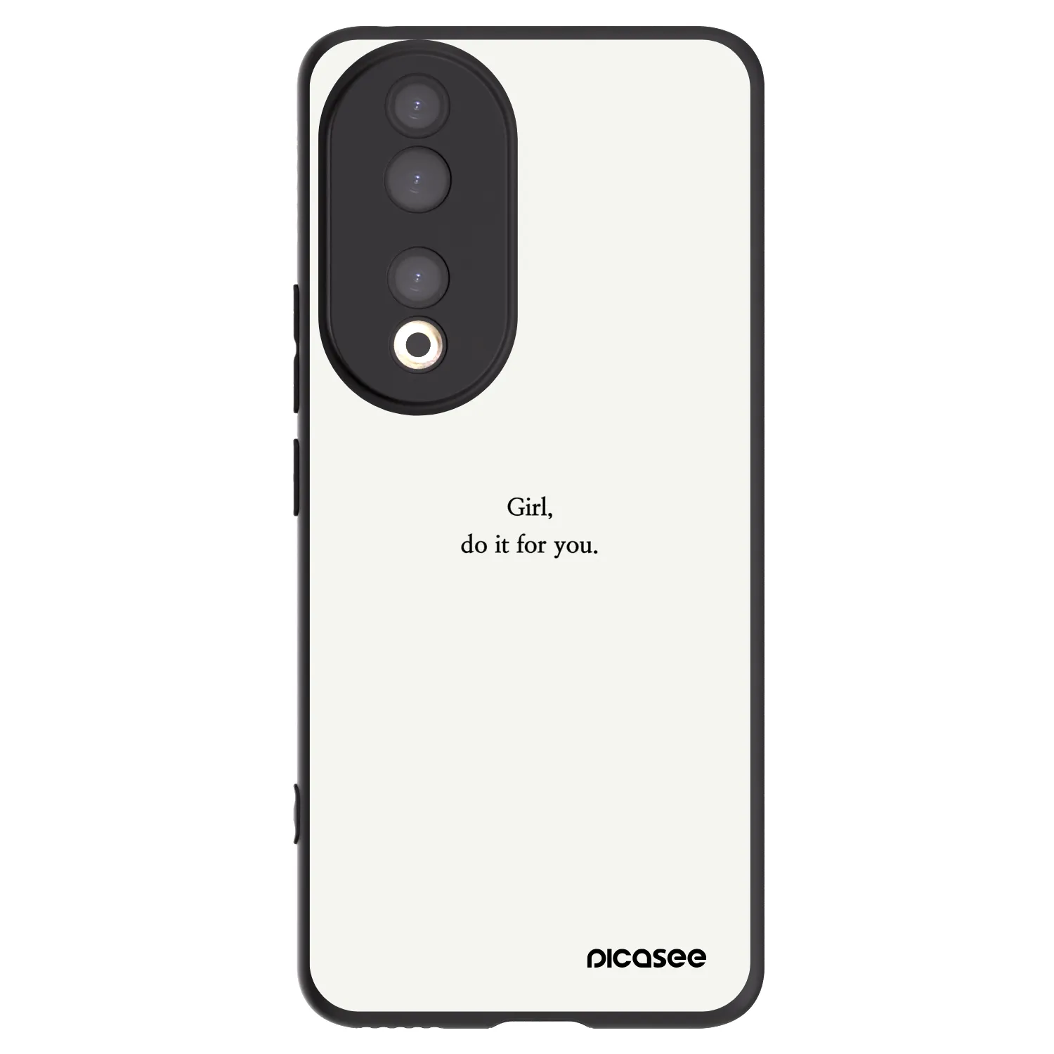 Picasee Honor 90 5G Hülle - Schwarzes Silikon - Girl, do it for you