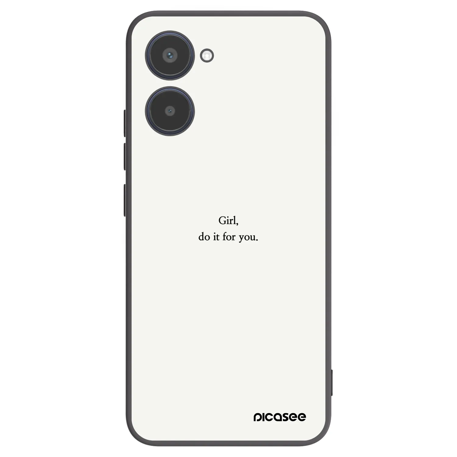 Picasee Realme 10 4G Hülle - Schwarzes Silikon - Girl, do it for you