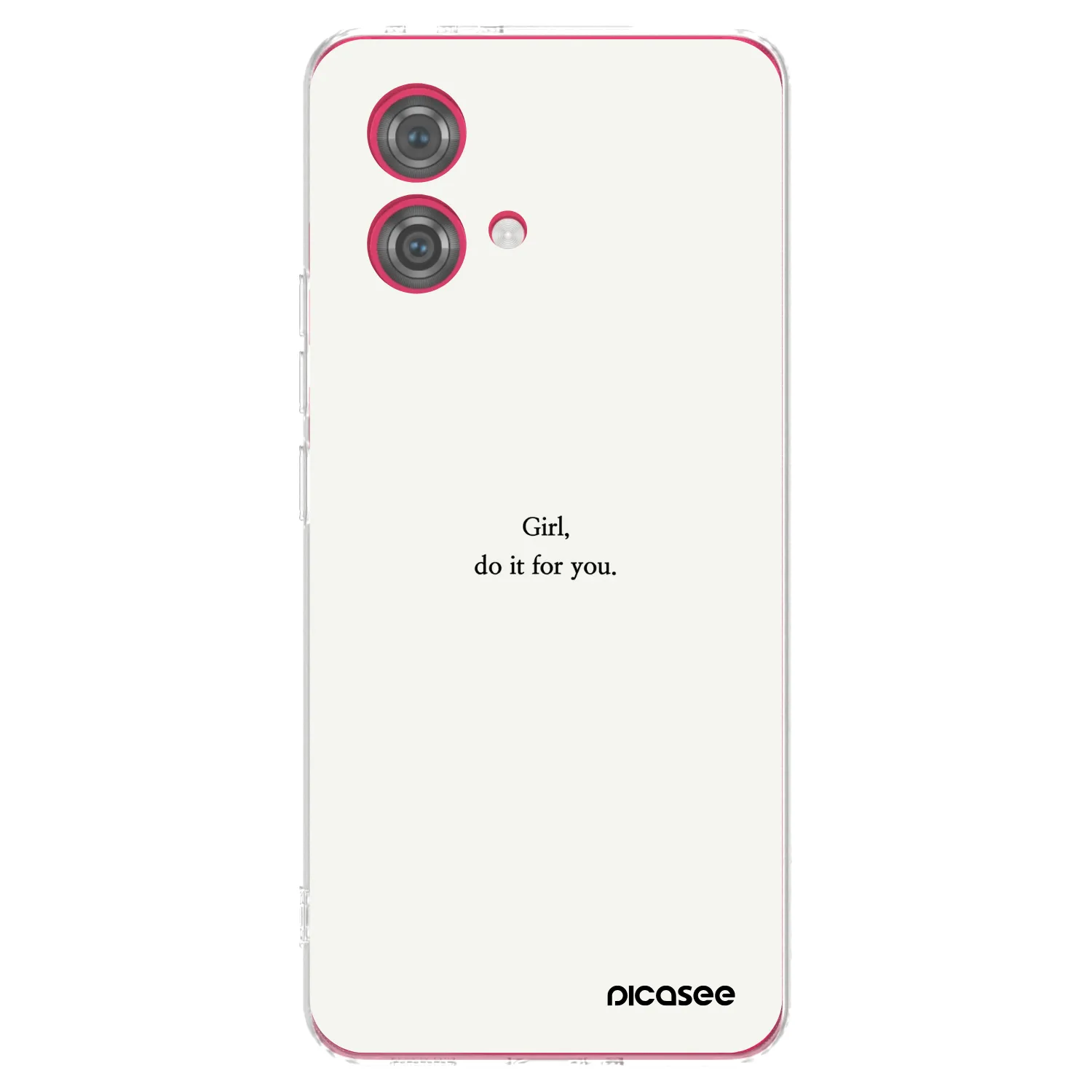 Picasee Motorola Moto G84 5G Hülle - Transparentes Silikon - Girl, do it for you