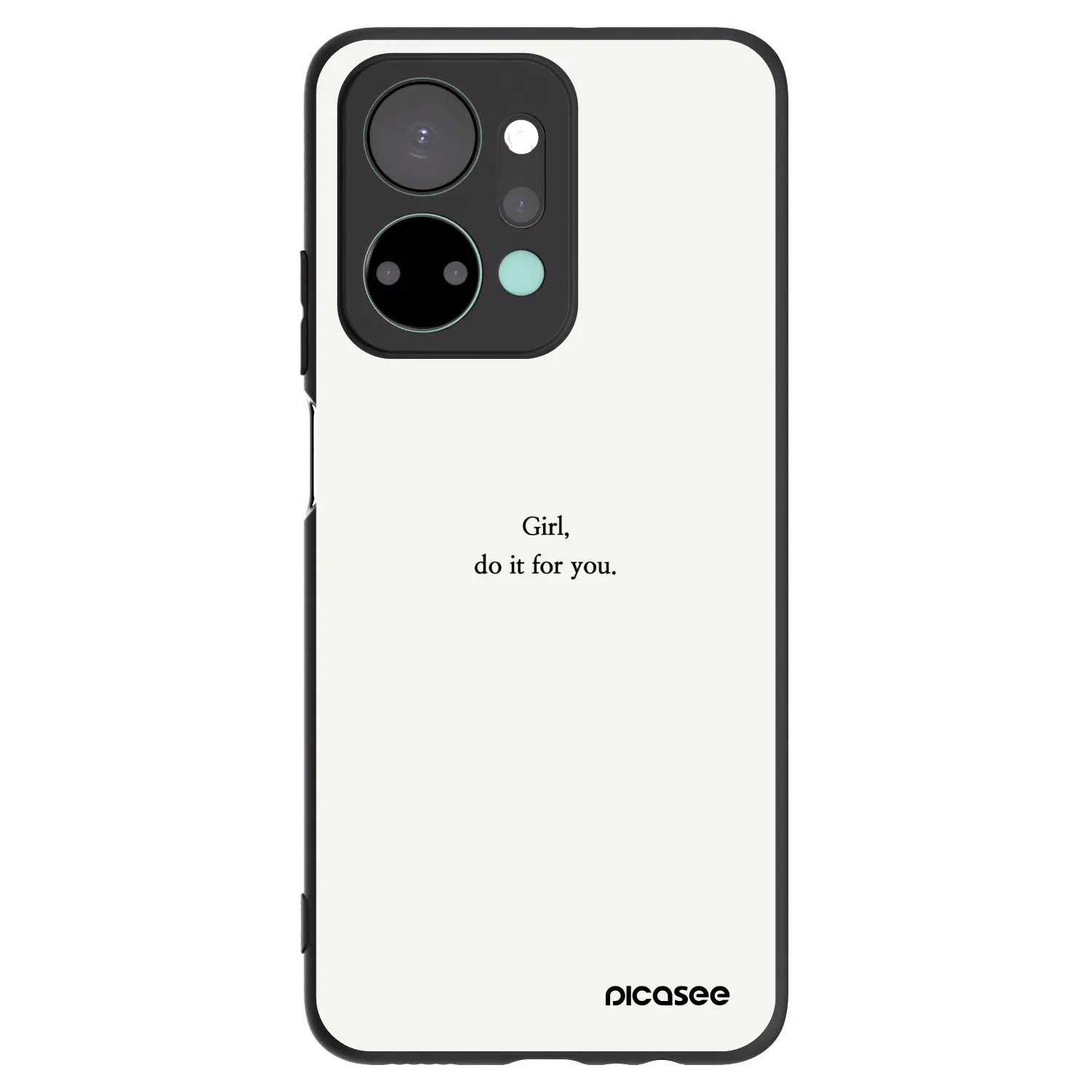 Picasee Honor X7a Hülle - Schwarzes Silikon - Girl, do it for you