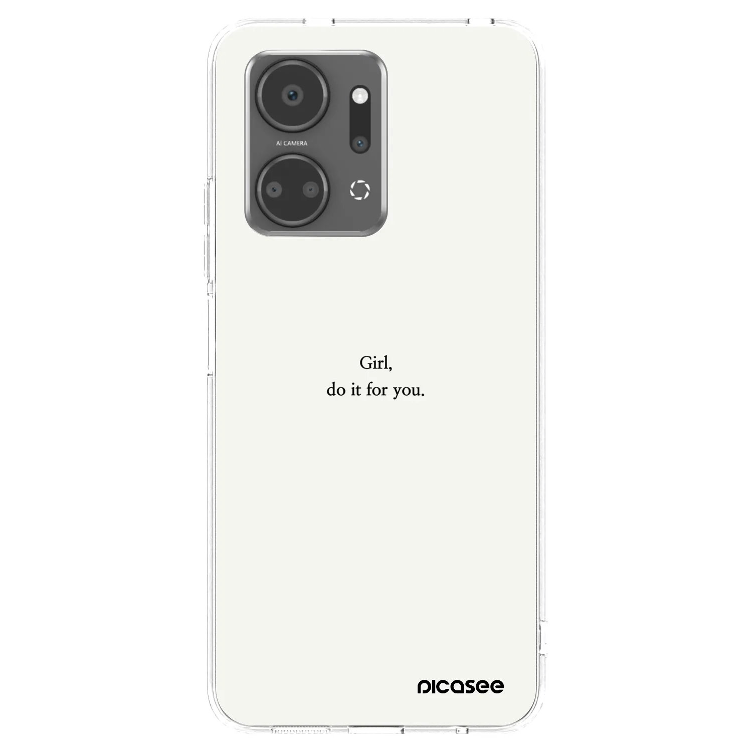 Picasee Honor X7a Hülle - Transparentes Silikon - Girl, do it for you