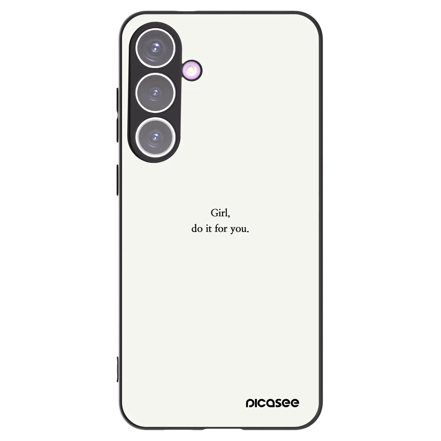 Picasee Samsung Galaxy S24+ S926B 5G Hülle - Schwarzes Silikon - Girl, do it for you