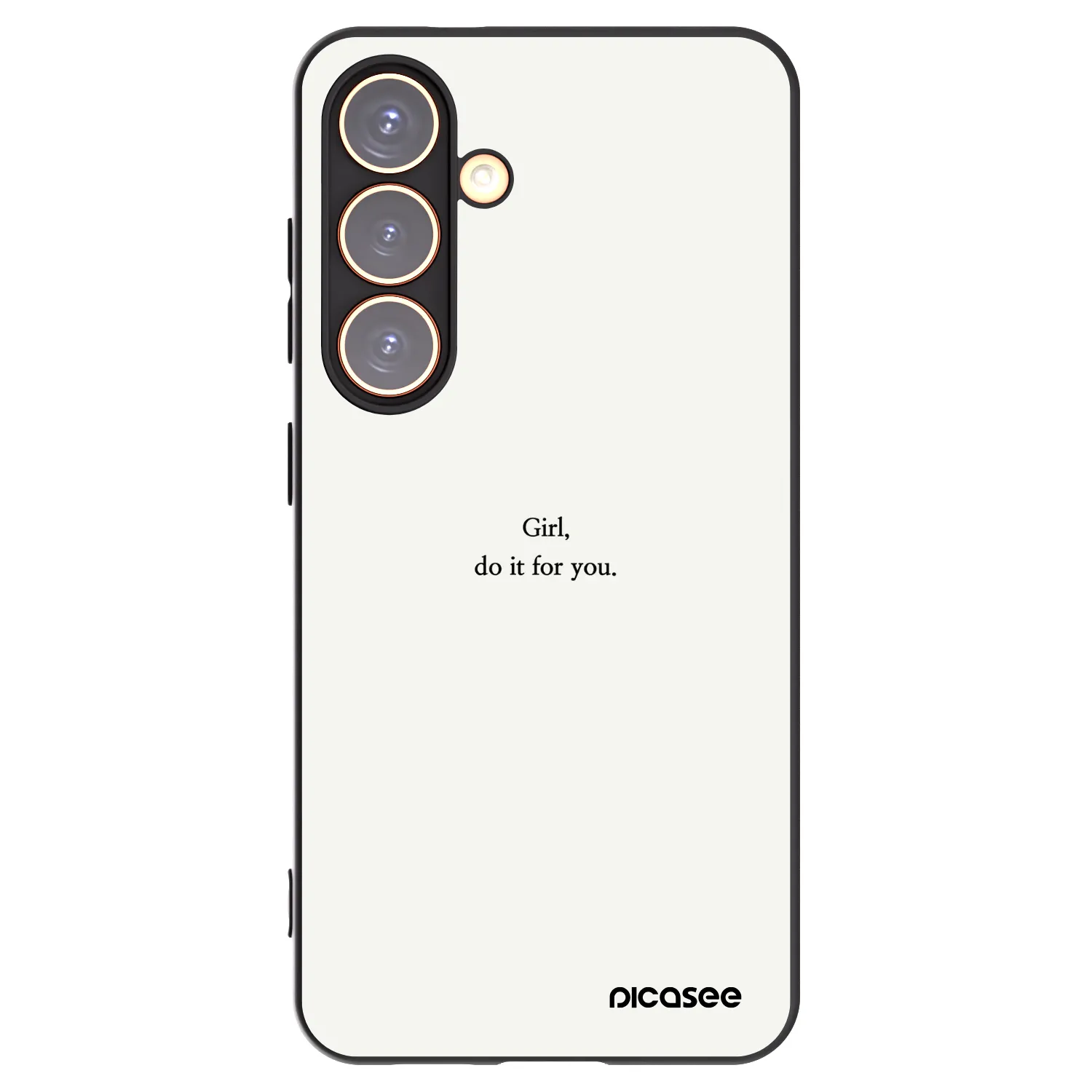 Picasee Samsung Galaxy S24 S921B 5G Hülle - Schwarzes Silikon - Girl, do it for you