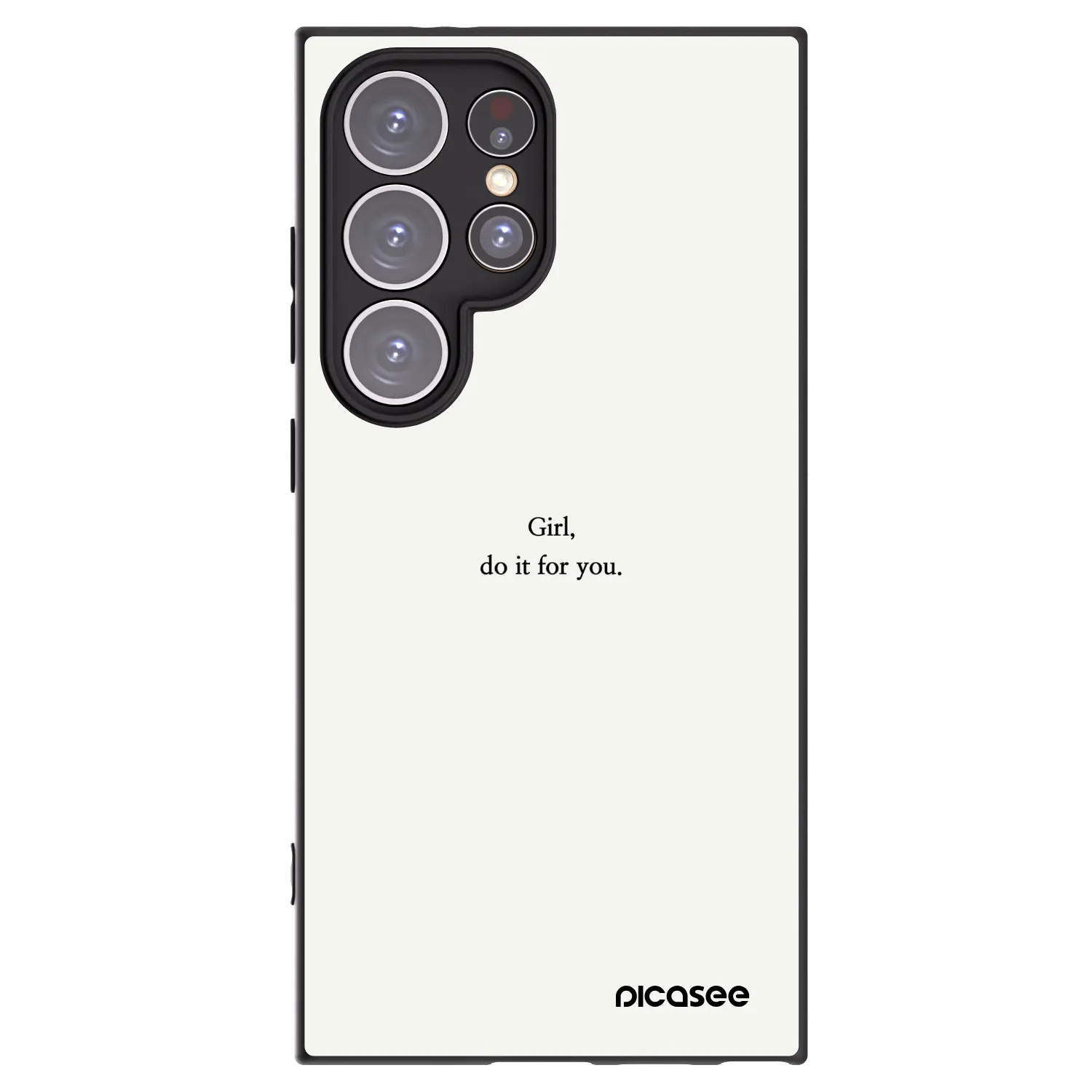 Picasee Samsung Galaxy S24 Ultra S928B 5G Hülle - Schwarzes Silikon - Girl, do it for you