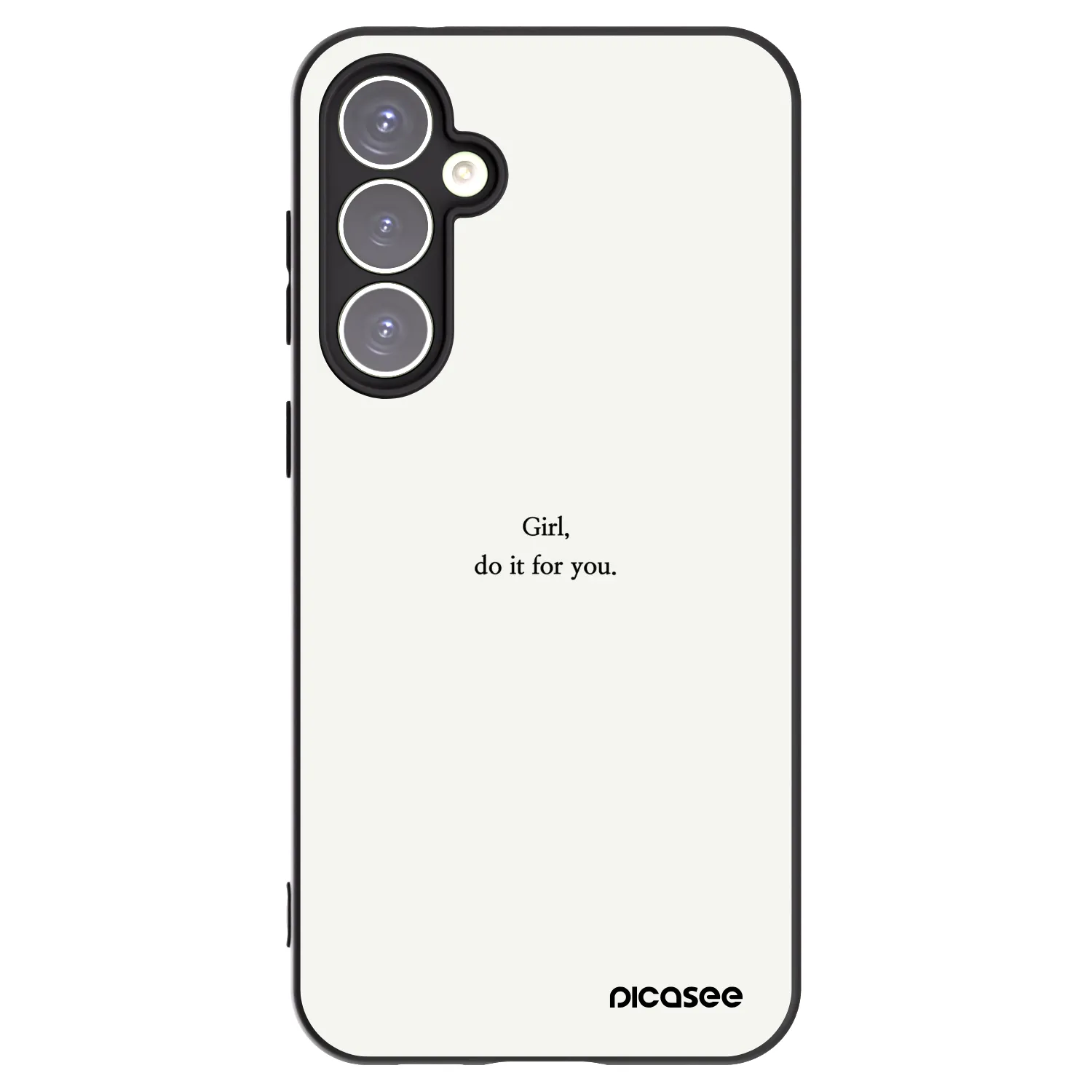 Picasee Samsung Galaxy S23 FE S711B Hülle - Schwarzes Silikon - Girl, do it for you