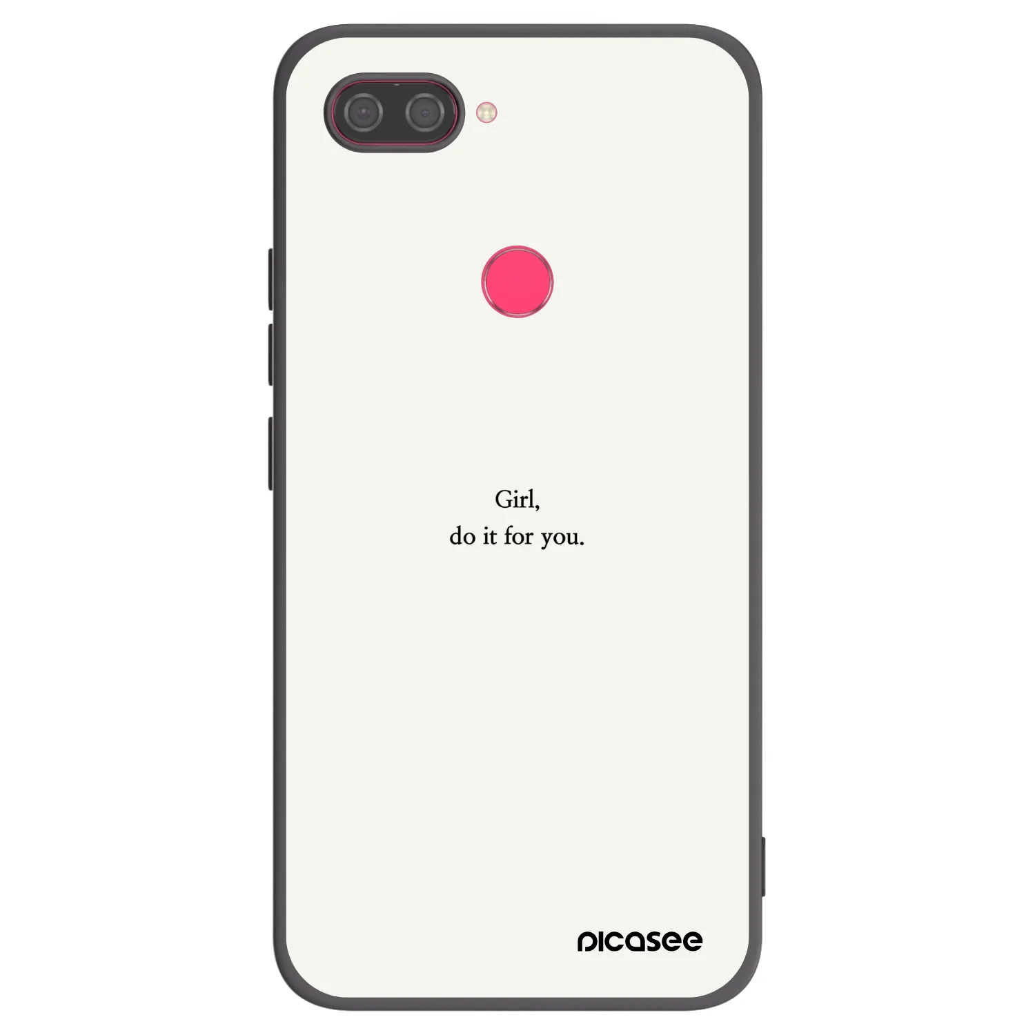 Picasee Xiaomi Mi 8 Lite Hülle - Schwarzes Silikon - Girl, do it for you