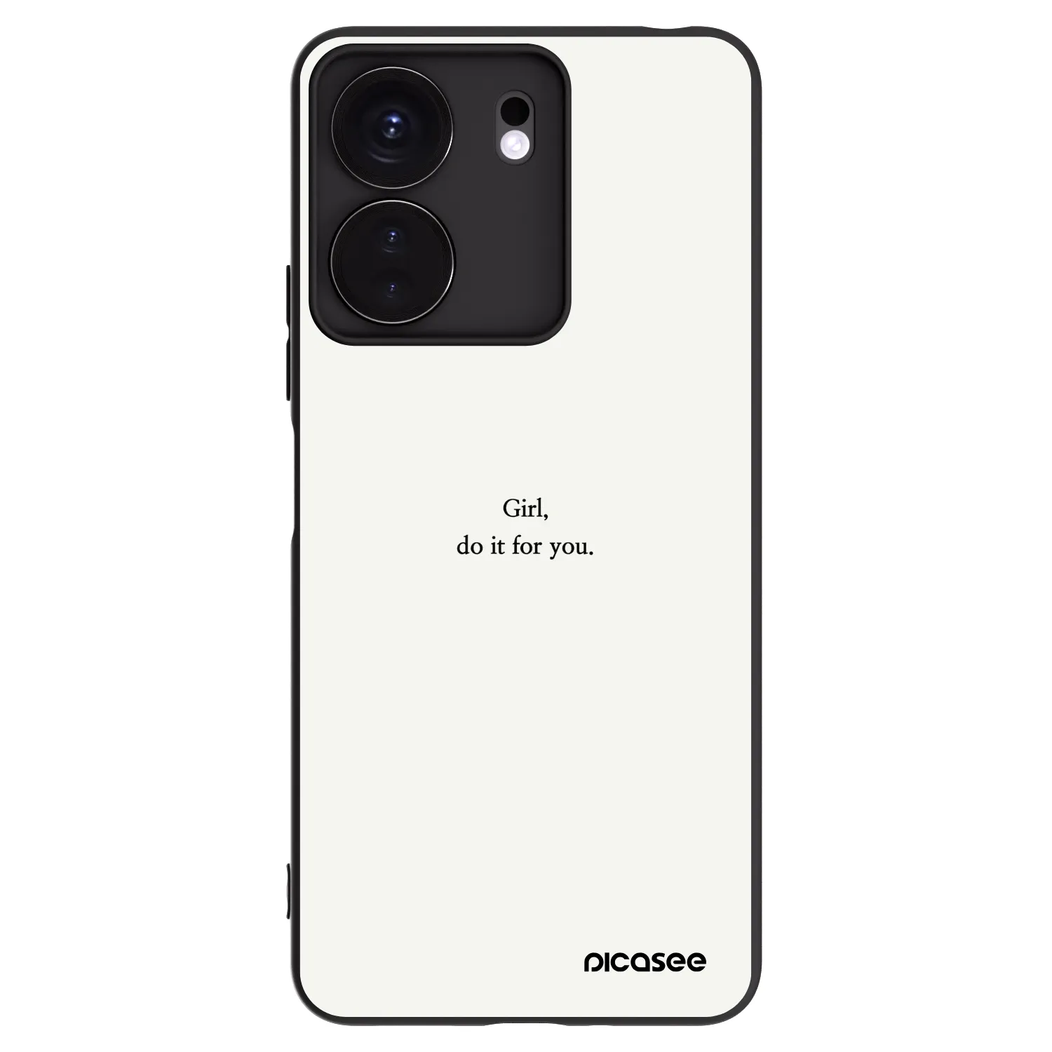 Picasee Xiaomi Redmi 13C 4G Hülle - Schwarzes Silikon - Girl, do it for you