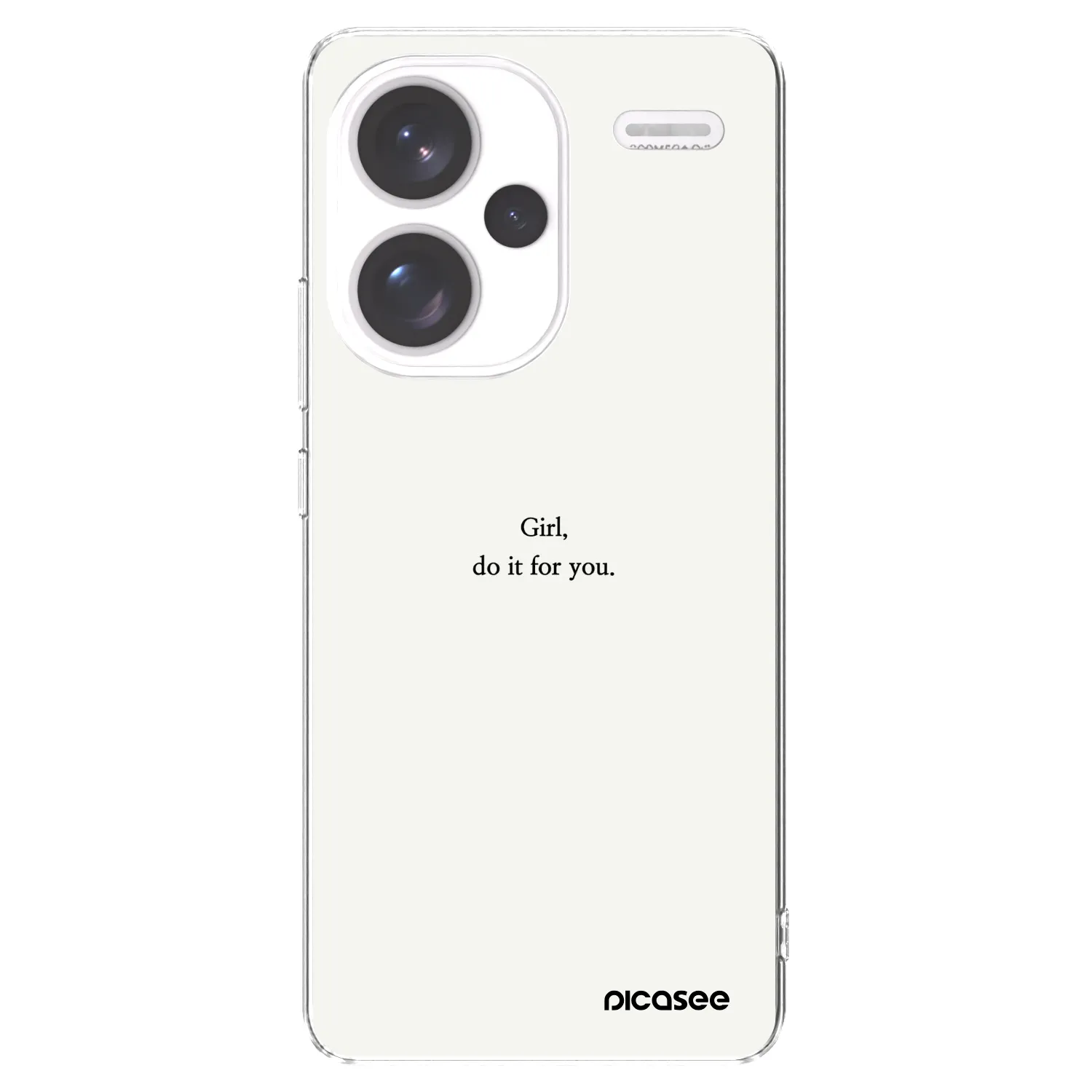 Picasee Xiaomi Redmi Note 13 Pro+ 5G Hülle - Transparentes Silikon - Girl, do it for you
