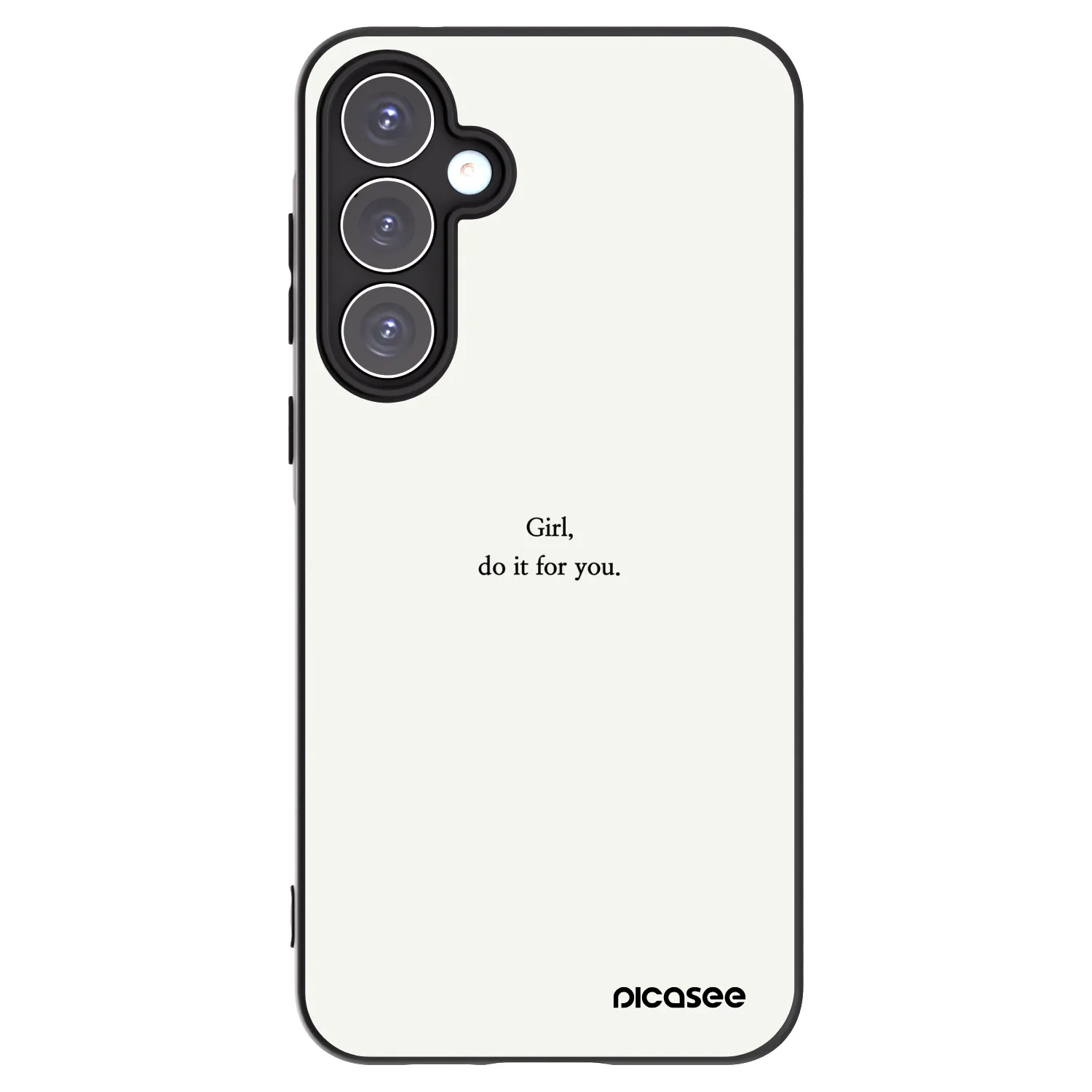 Picasee Samsung Galaxy A55 5G A556B Hülle - Schwarzes Silikon - Girl, do it for you