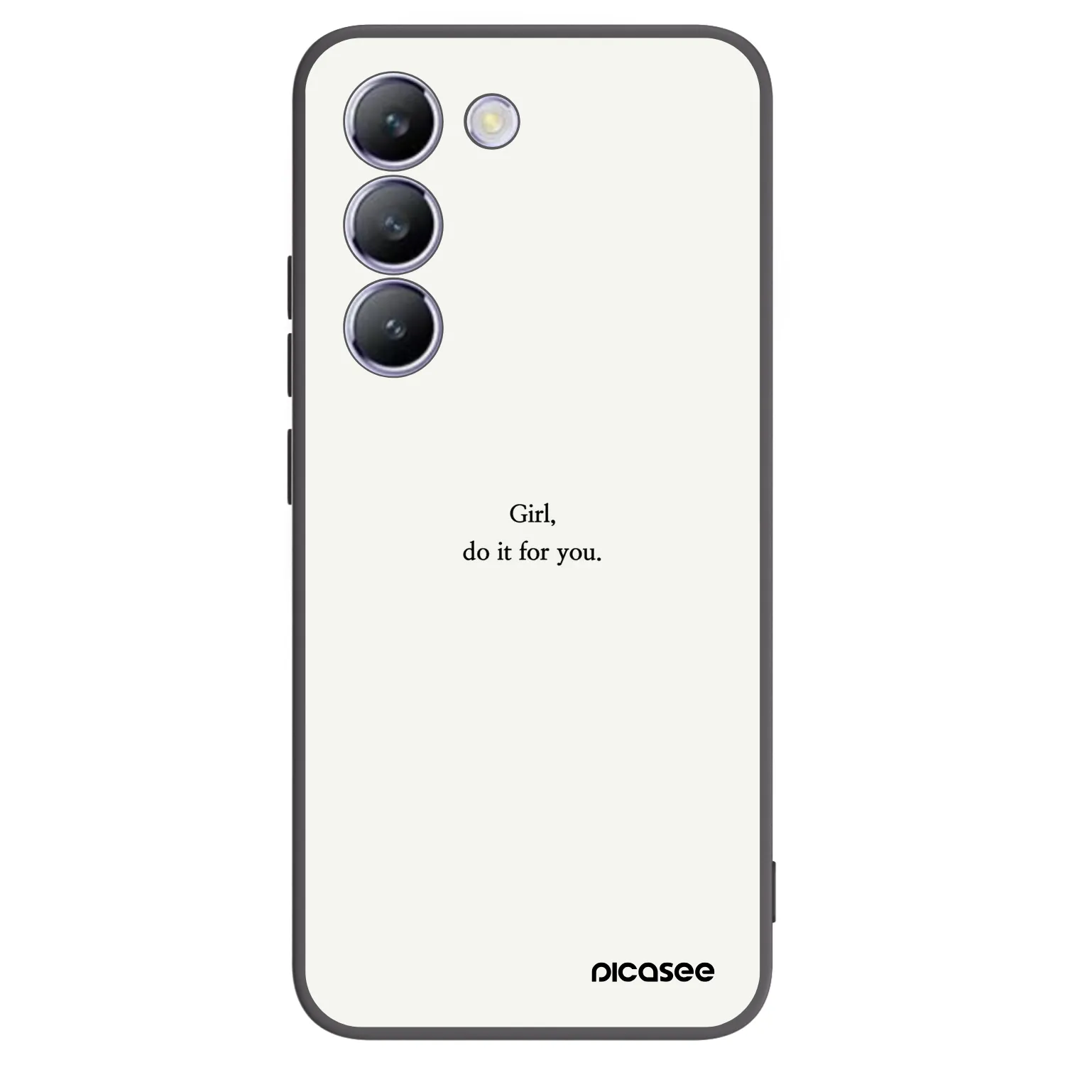 Picasee Vivo V40 SE 5G Hülle - Schwarzes Silikon - Girl, do it for you