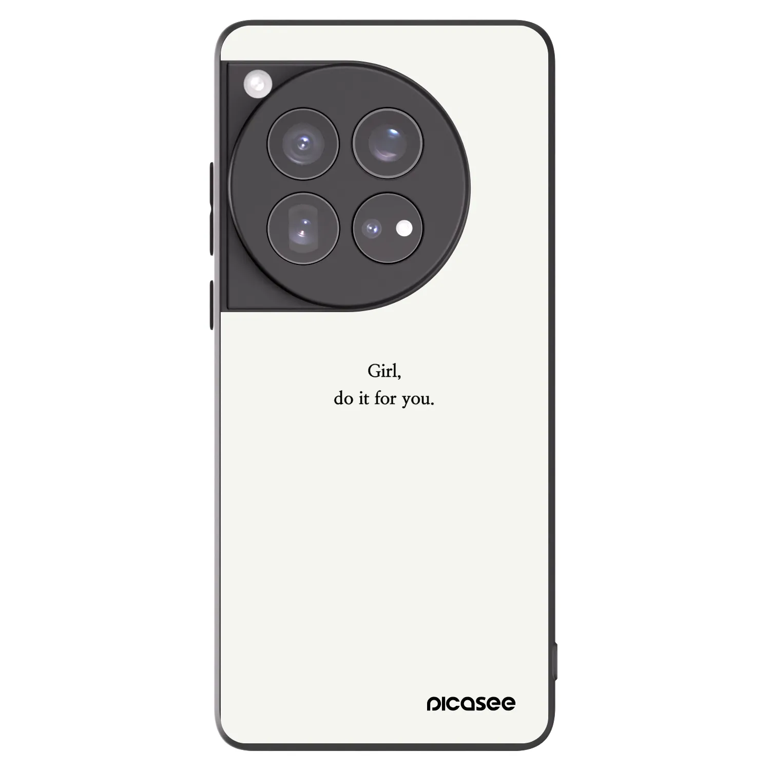 Picasee OnePlus 12 5G Hülle - Schwarzes Silikon - Girl, do it for you