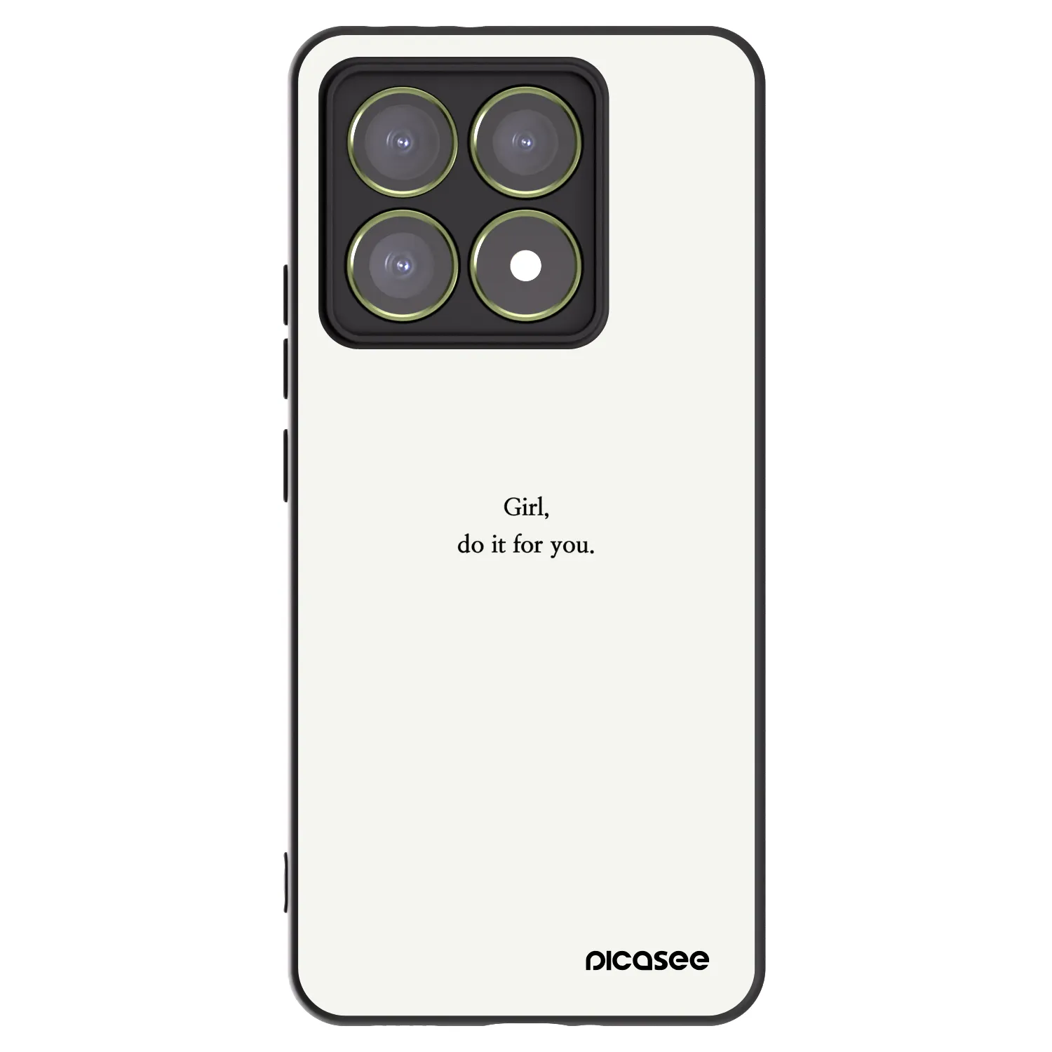 Picasee Xiaomi 14T Hülle - Schwarzes Silikon - Girl, do it for you