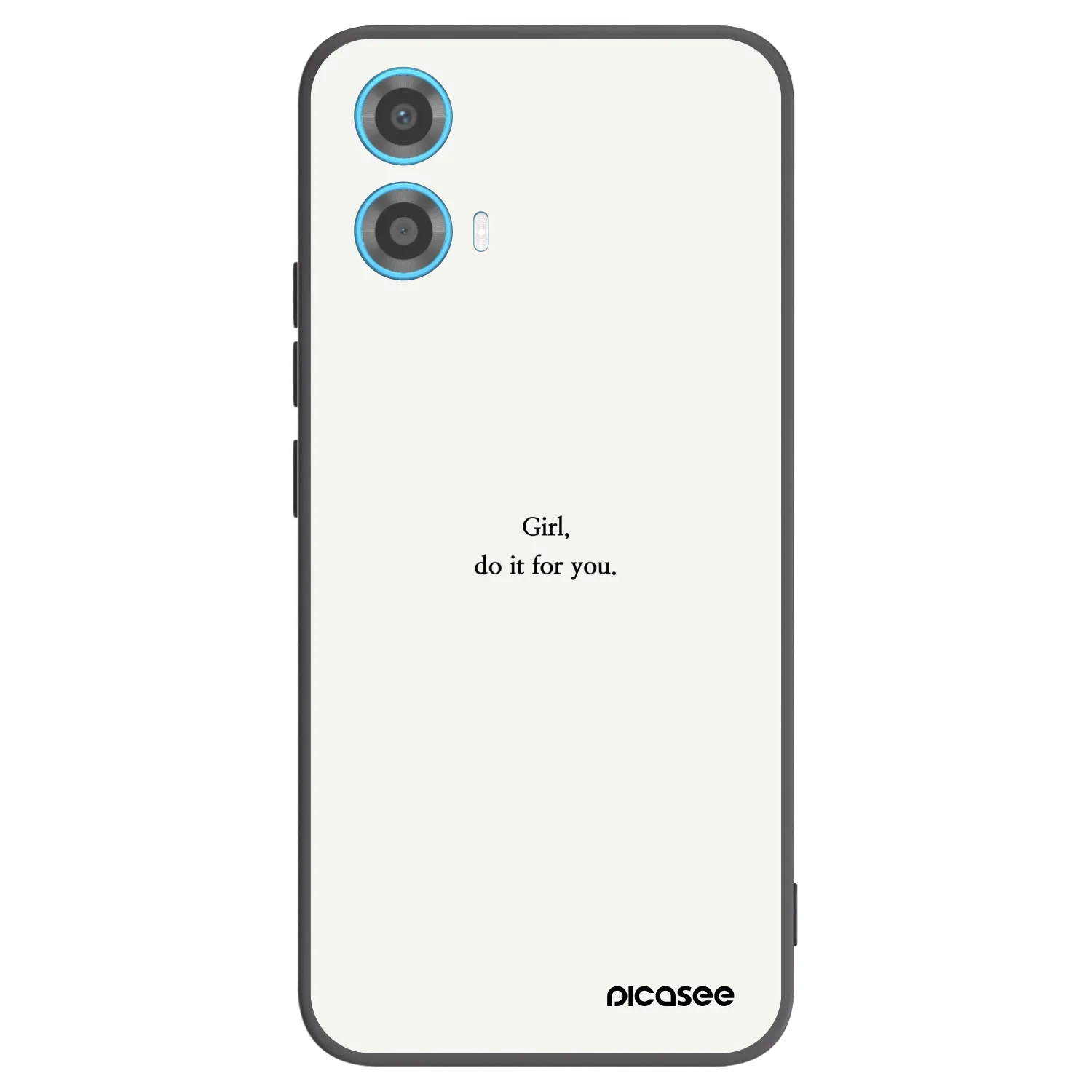 Picasee Motorola Moto G34 5G Hülle - Schwarzes Silikon - Girl, do it for you