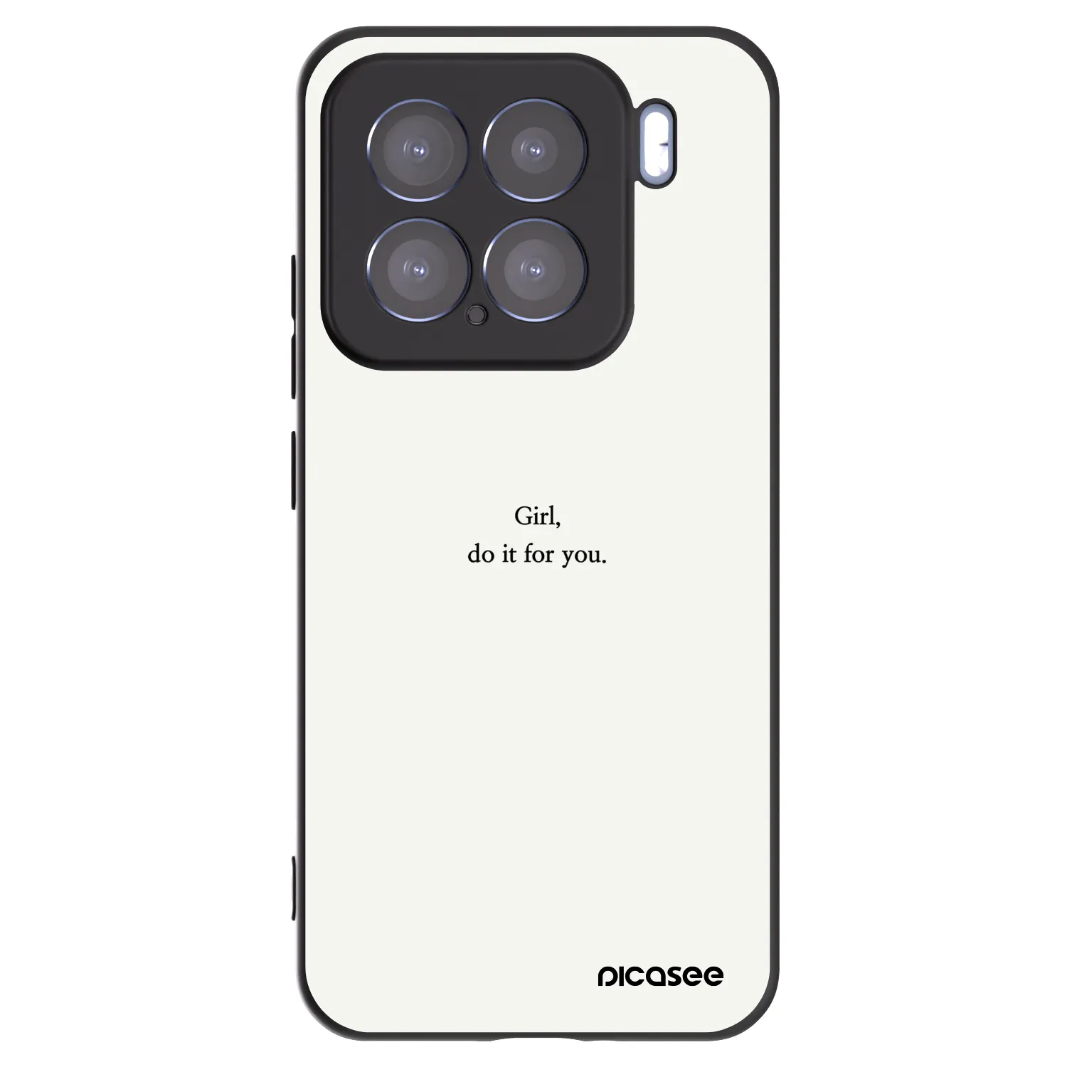 Picasee Xiaomi 15 Hülle - Schwarzes Silikon - Girl, do it for you