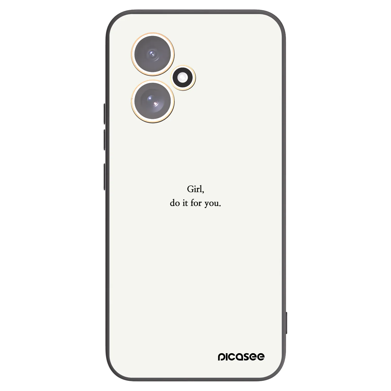 Picasee Honor 400 5G Hülle - Schwarzes Silikon - Girl, do it for you