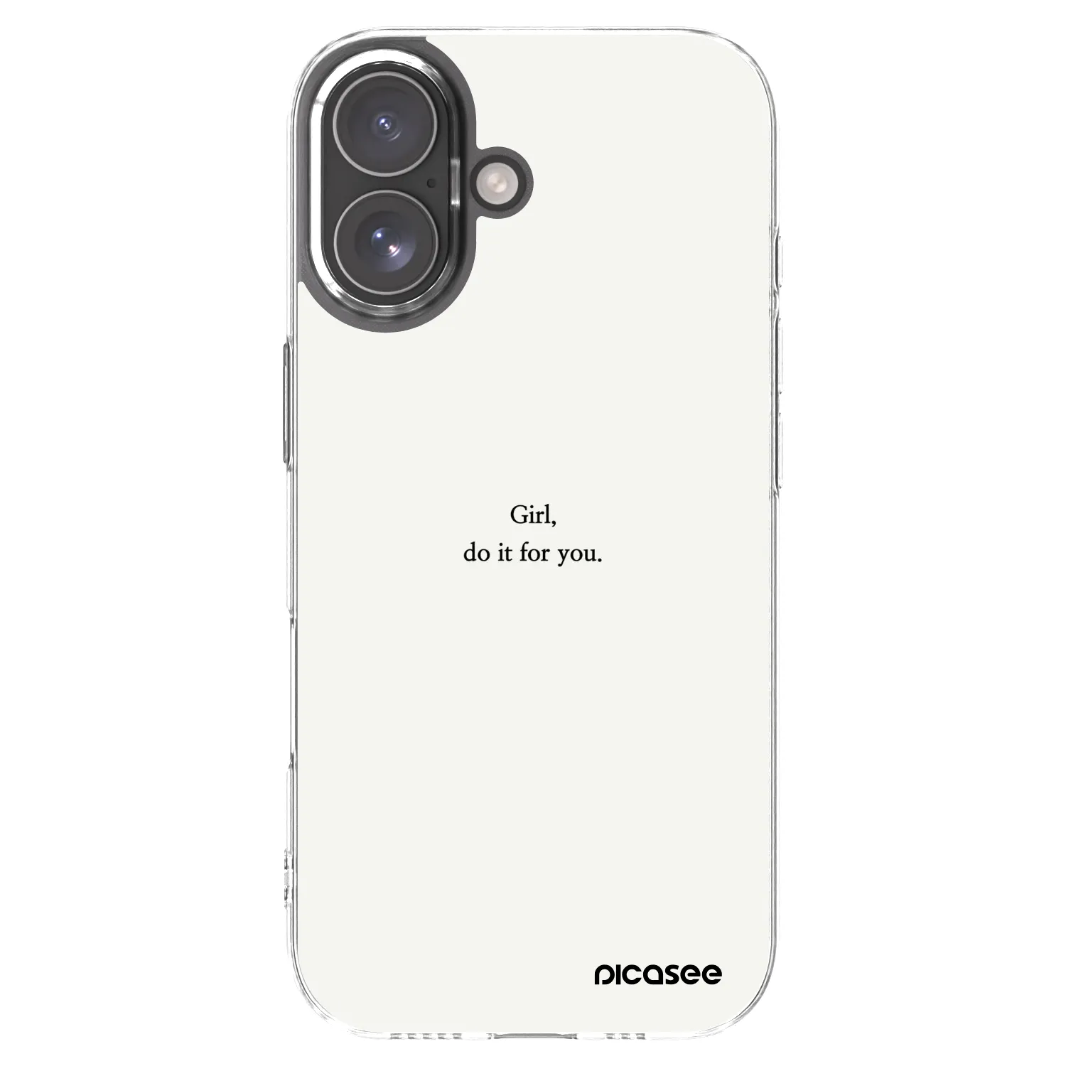 Picasee Apple iPhone 17 Hülle - Transparentes Silikon - Girl, do it for you