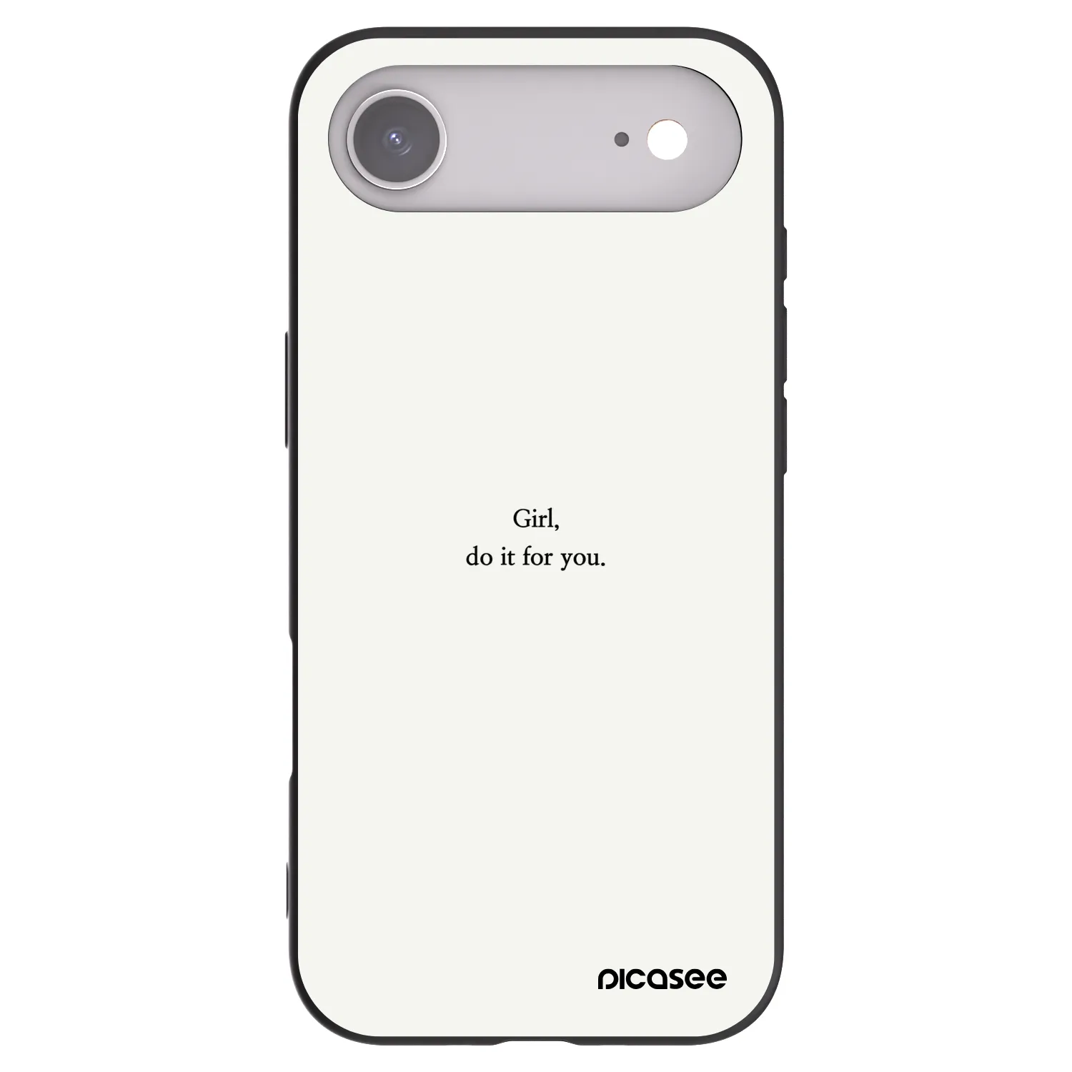 Picasee Apple iPhone Air Hülle - Schwarzes Silikon - Girl, do it for you