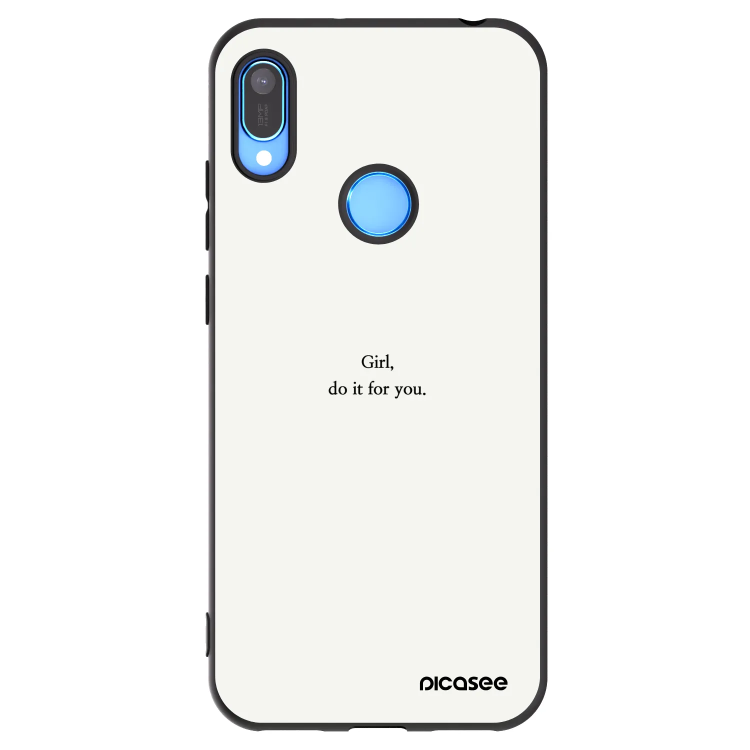 Picasee Huawei Y6 2019 Hülle - Schwarzes Silikon - Girl, do it for you